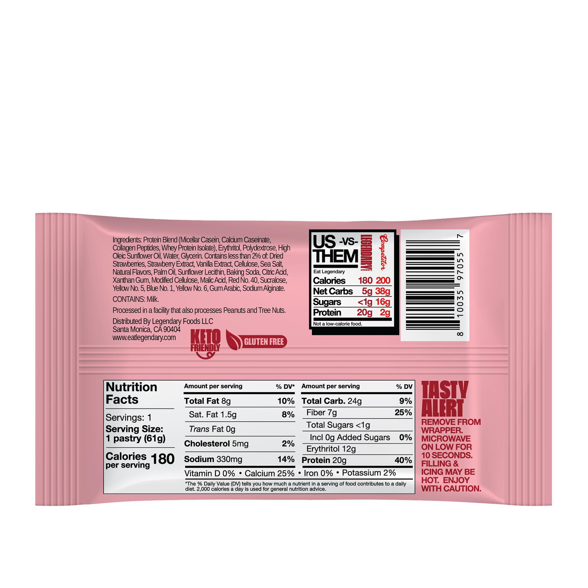 Legendary Foods™ Tasty Pastry - Strawberry | GNC