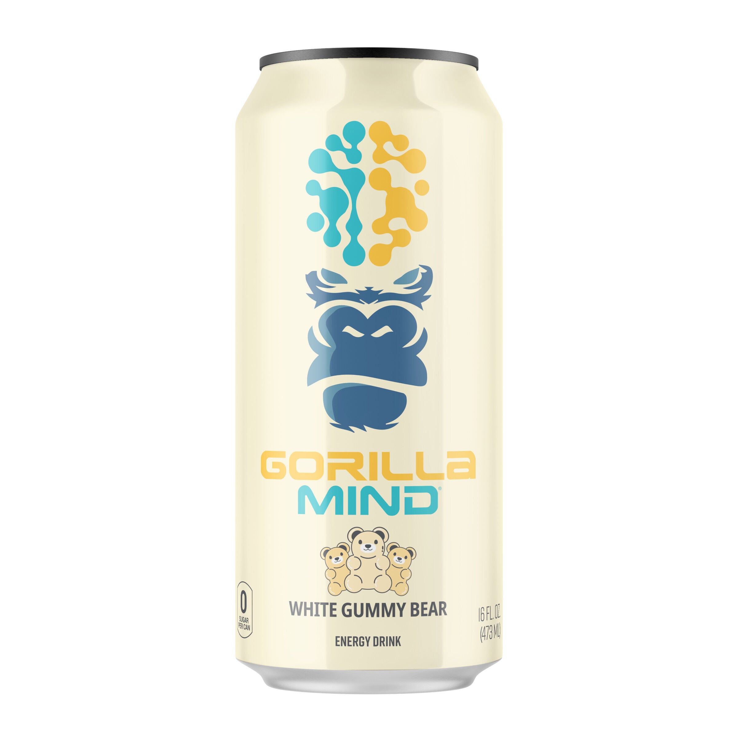Energy Drink - White Gummy Bear - 16 oz. (12 Cans)  | GNC