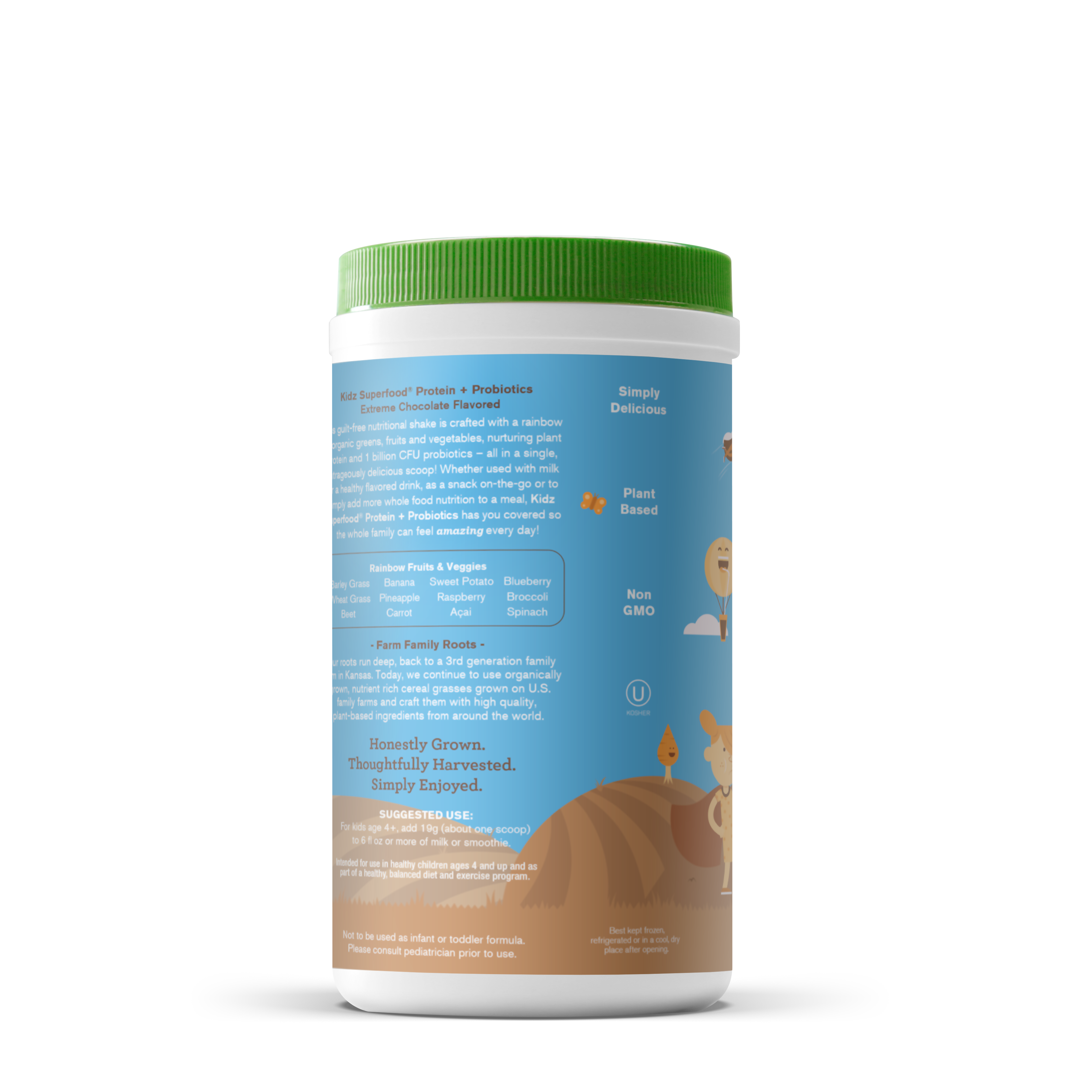 Kidz Superfood Protein + Probiotics - Extreme Chocolate (15 Servings)  | GNC
