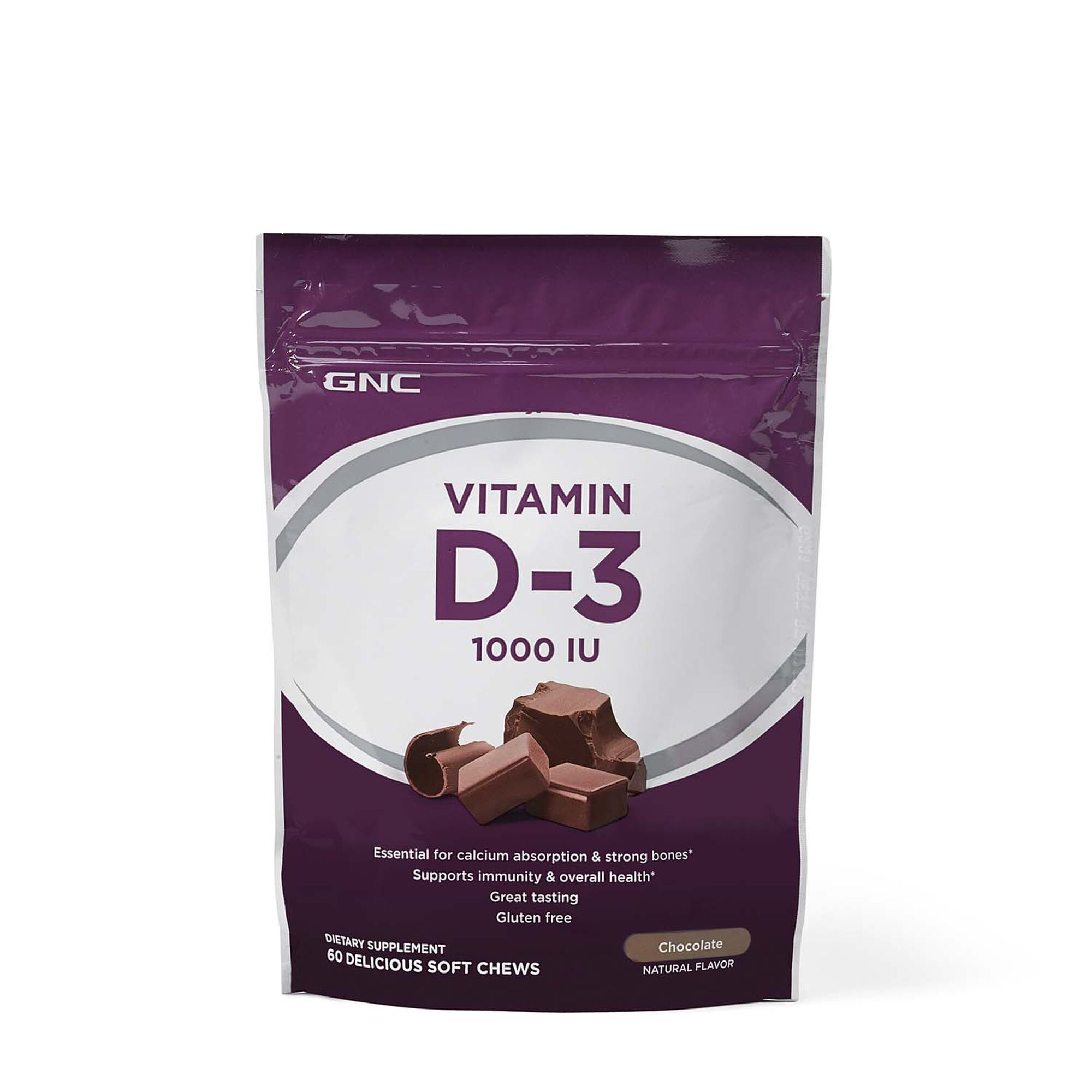 Gnc Vitamin Soft Chews D 3 1000 Iu Chocolate