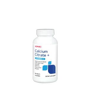 Calcium Citrate plus Vitamin D3 - 100 Tablets &#40;50 Servings&#41;  | GNC