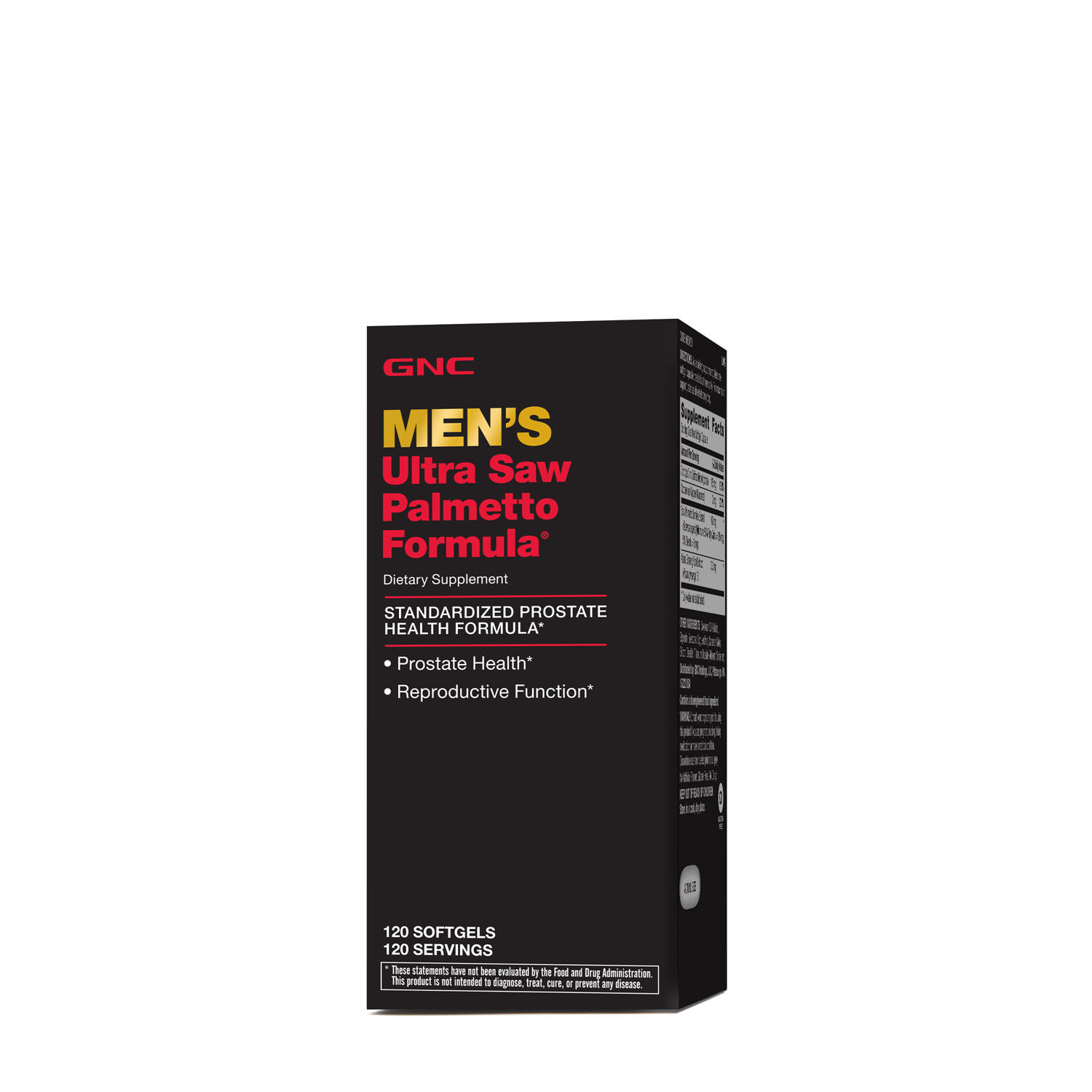 GNC Men's Ultra Saw Palmetto Formula Healthy - 120 Softgels (120 Servings)