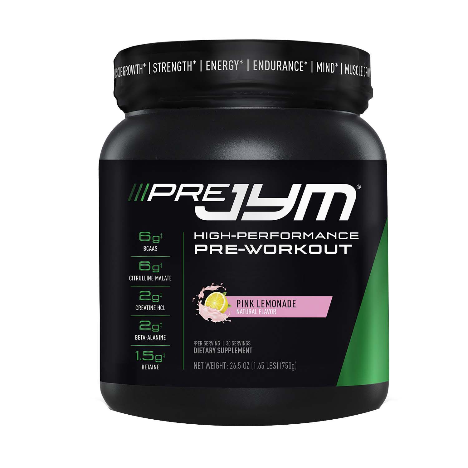 Jym Pre Jym Pink Lemonade 30 Servings Gnc