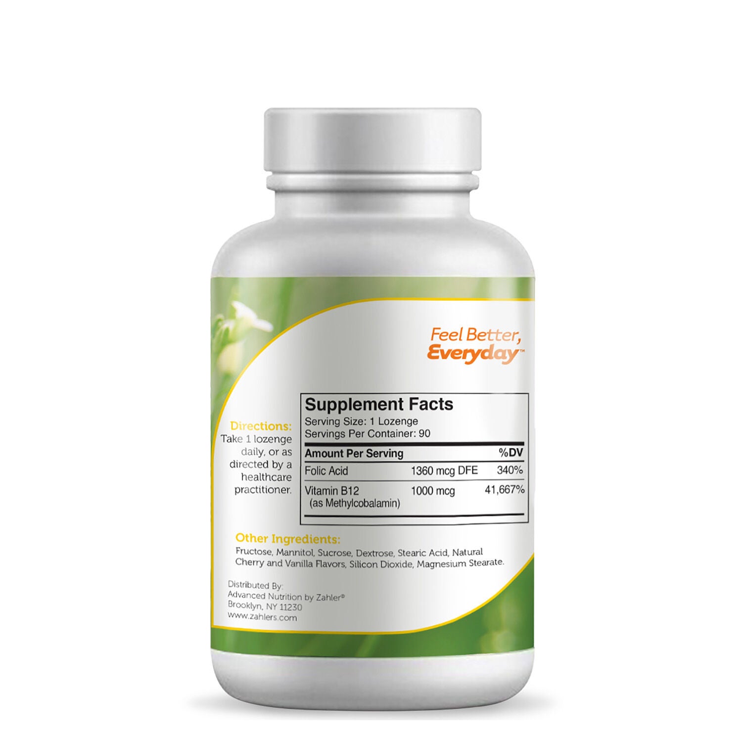 B12 Energizer&trade;* - Cherry - 90 Lozenges (90 Servings)  | GNC