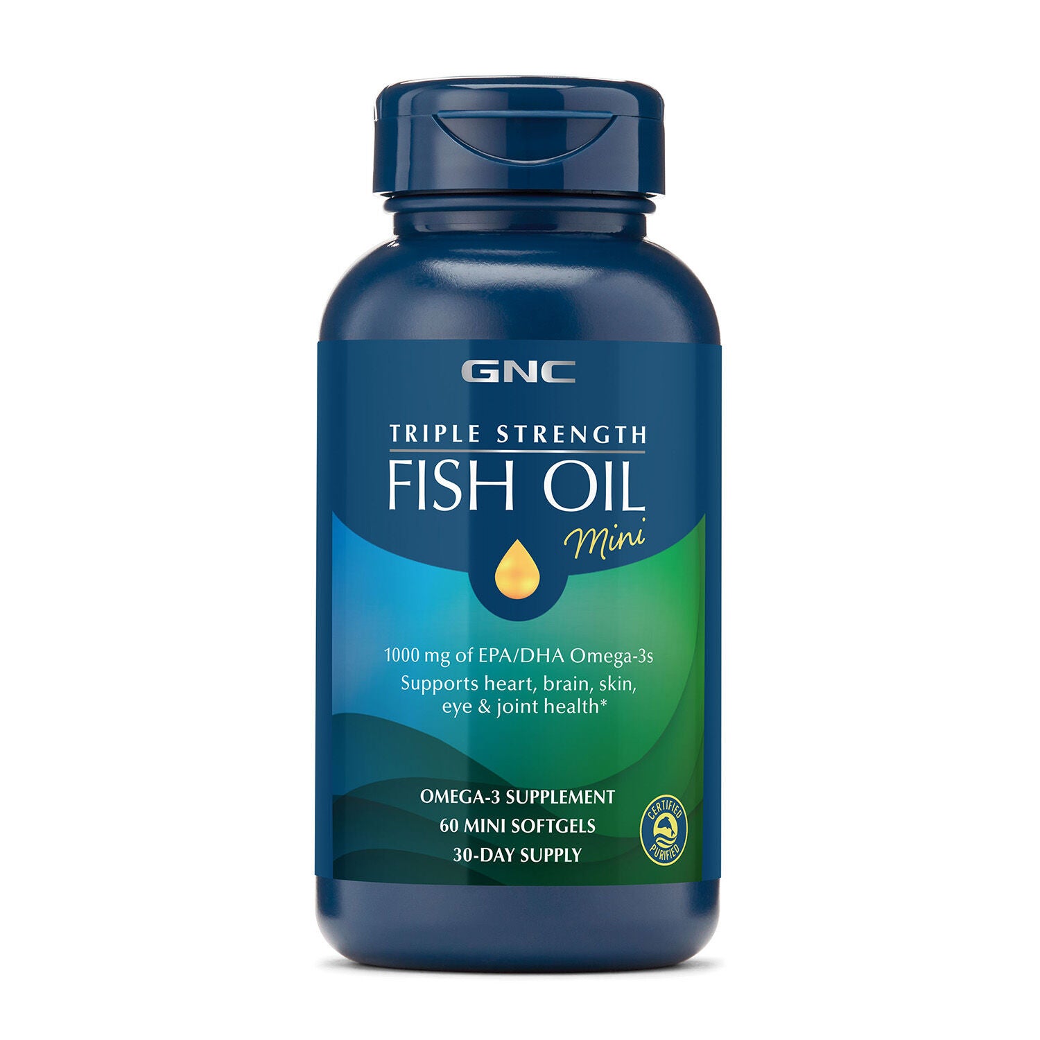 Triple Strength Fish Oil Mini - 60 Softgels (30 Servings)  | GNC
