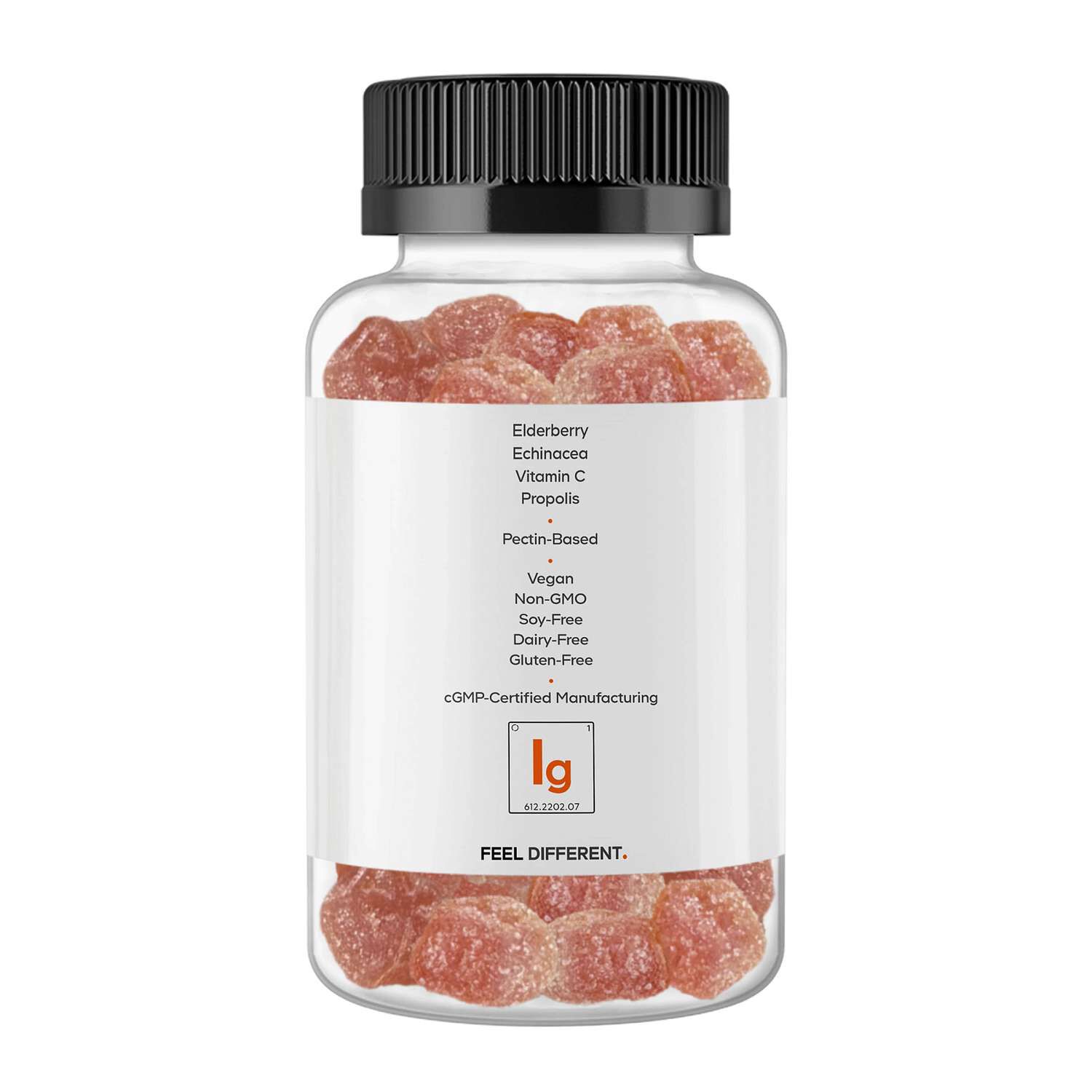 Vitamins Immunity Gummies - Vitamin C + - Echinacea - Propolis - Elderberry - 60 Count (30 Servings)