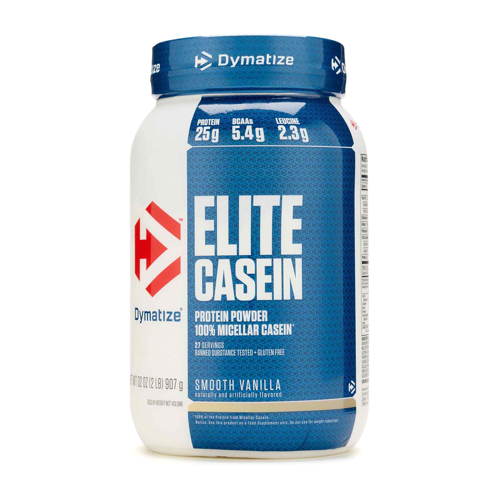 Dymatize Nutrition Elite Casein Protein Smooth Vanilla 2 lbs