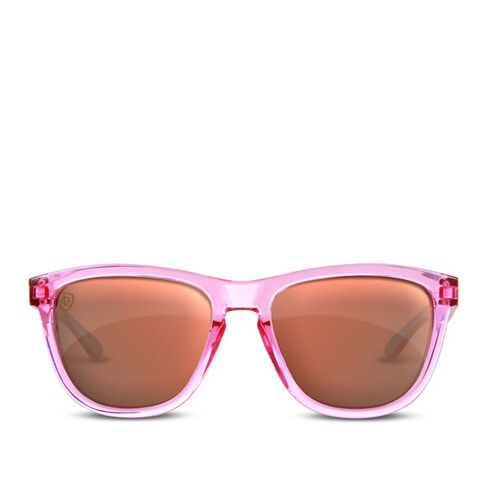 LXE Sunglasses Pink &amp; Blue Frames Gold Mirror Lenses  | GNC