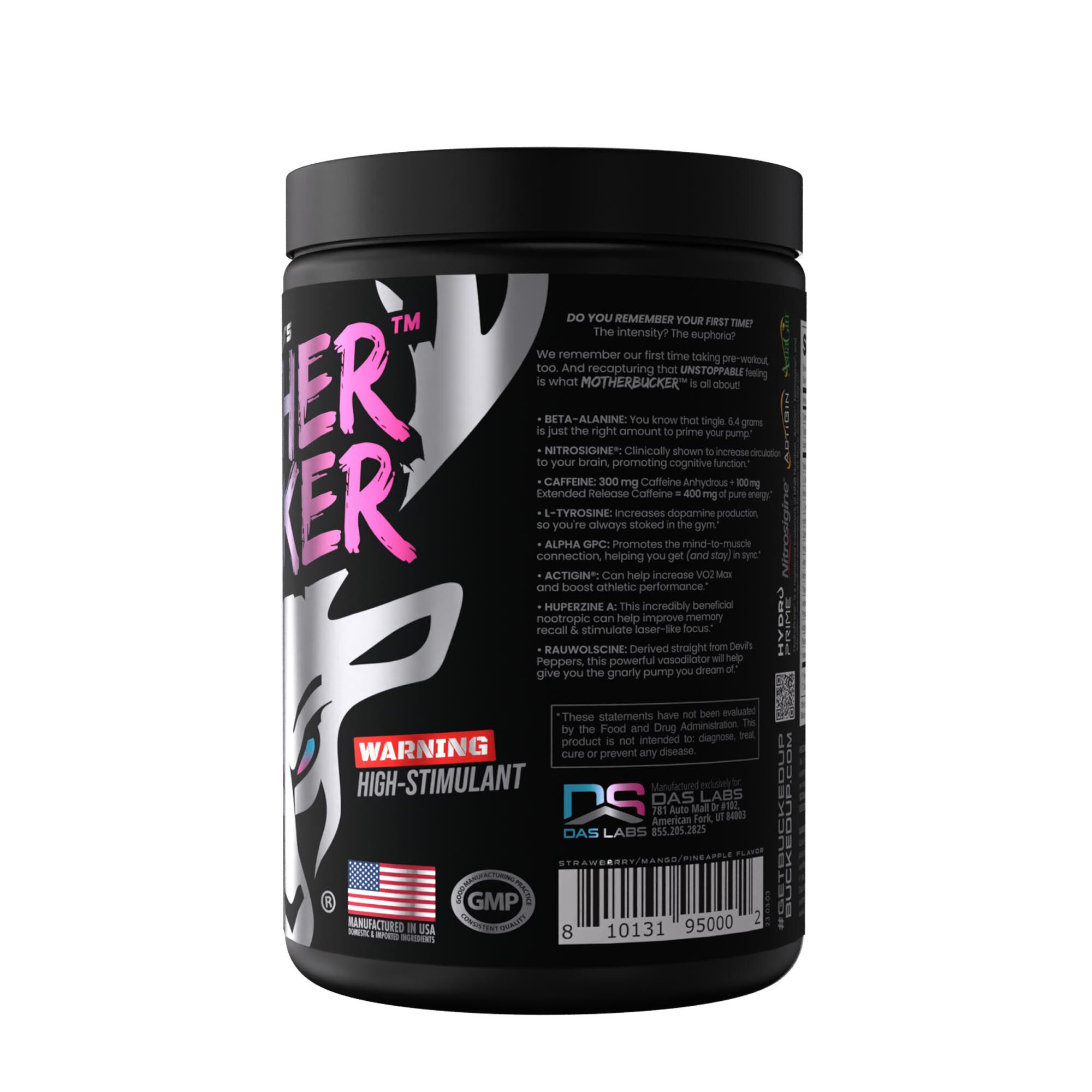Mother Bucker™ Nootropic Pre-Workout - Musclehead Mango (20 Servings)