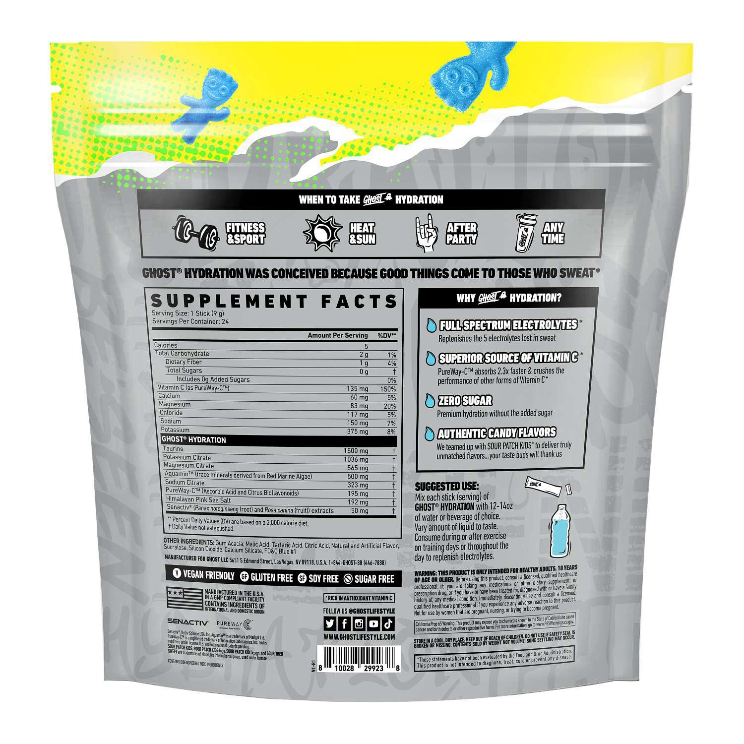 Hydration Sticks - Blue Raspberry (24 Stick Packs)