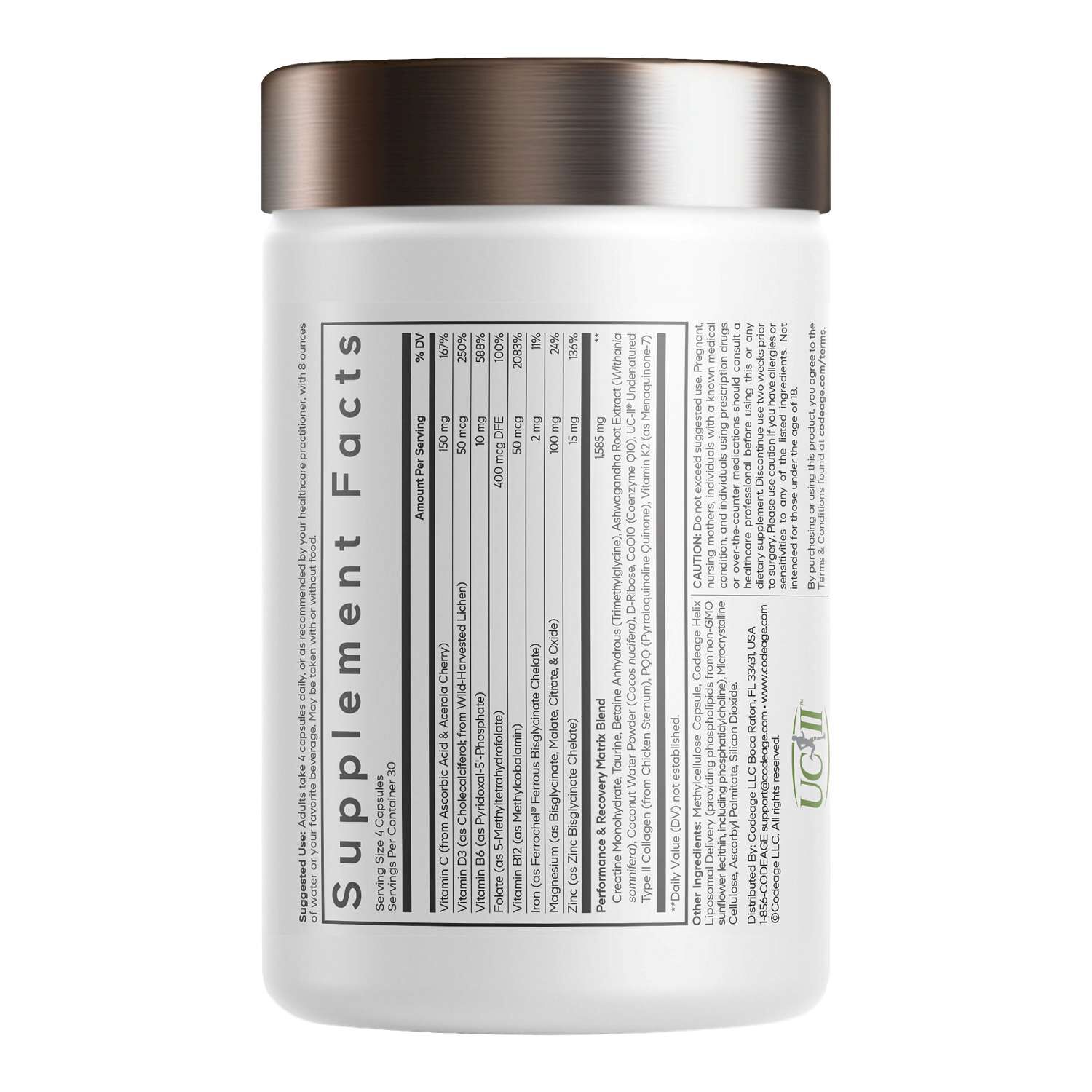 Athlete Multivitamin - 120 Vegetable Capsules (30 Servings)