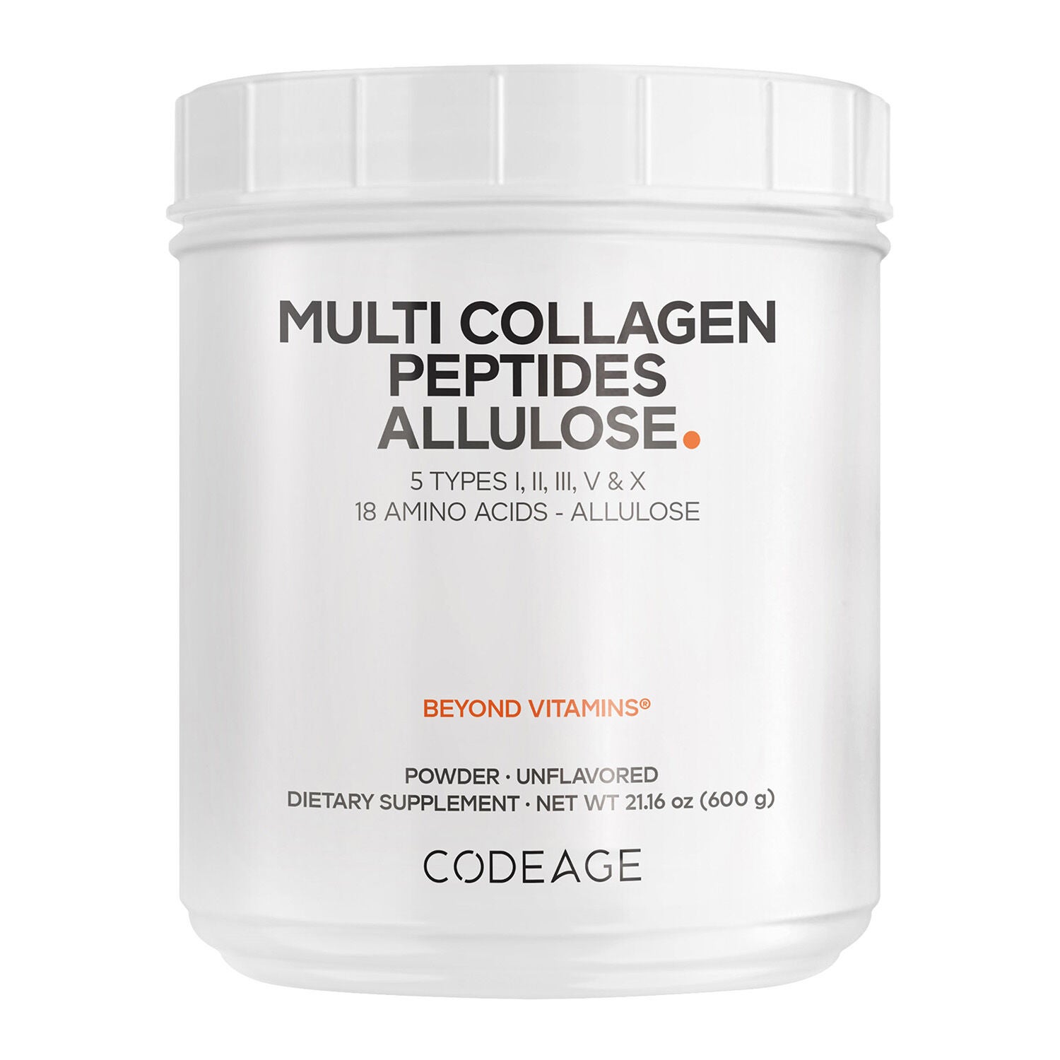 Codeage Collagen Peptides Allulose - Unflavored 21.16 (30 Servings)