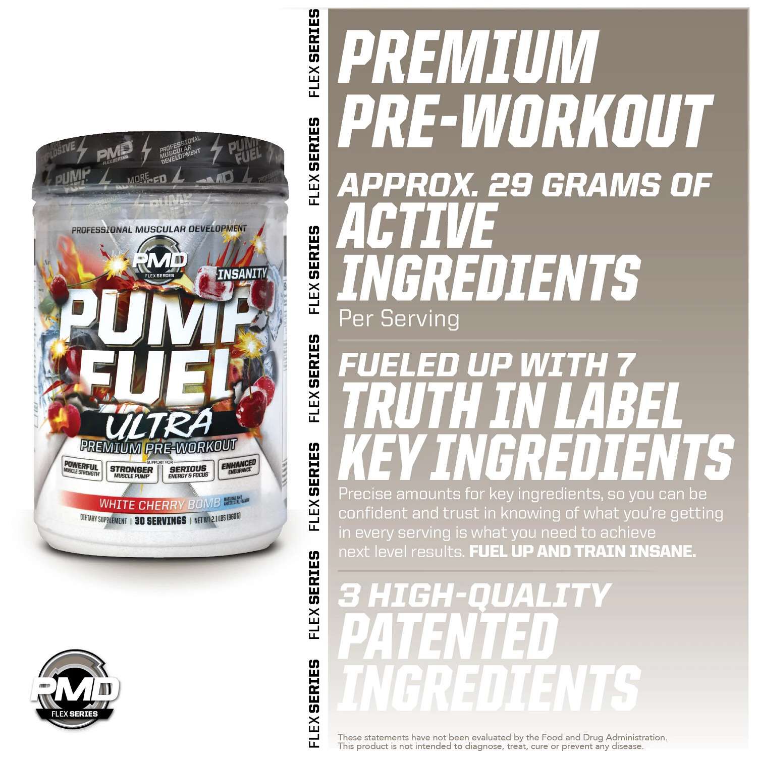Pump Fuel Ultra - White Cherry Bomb (30 Servings)  | GNC