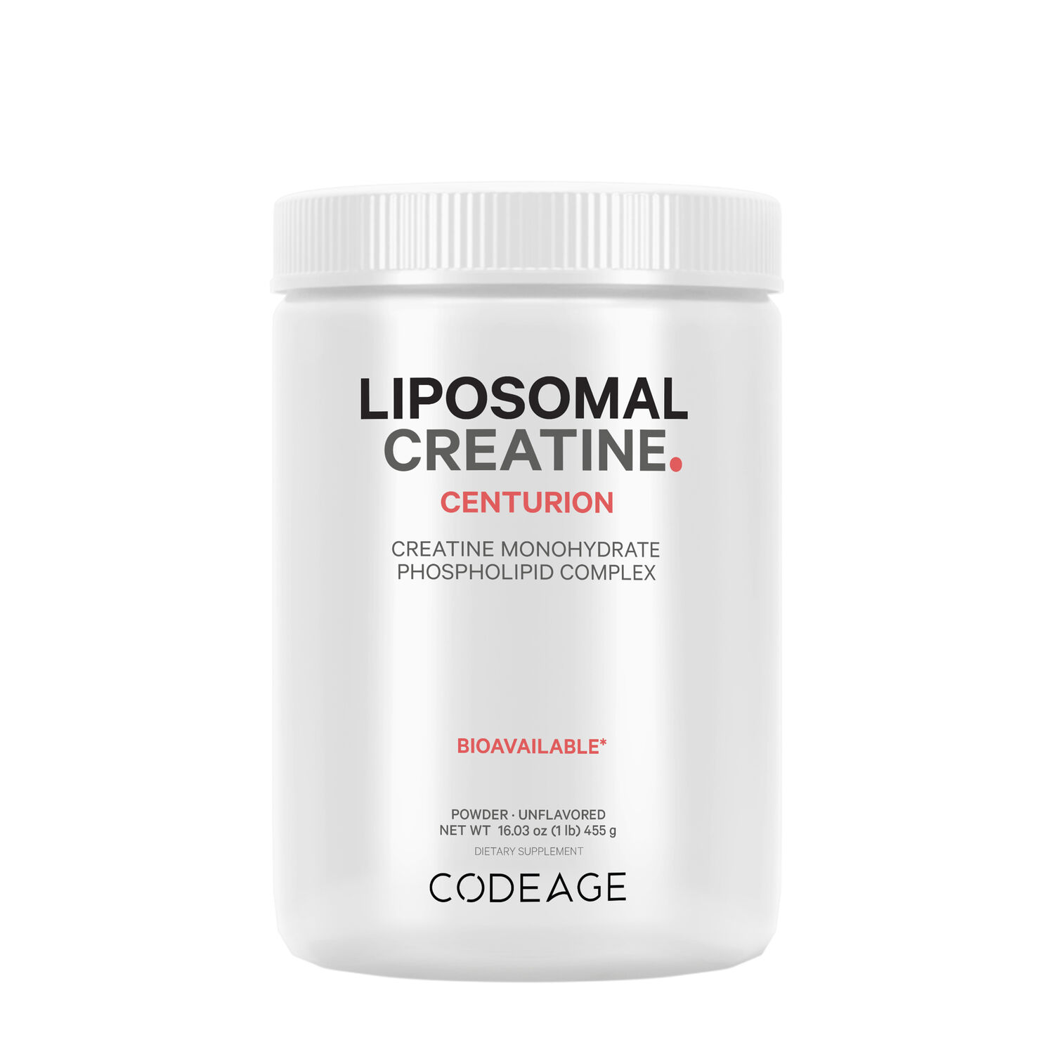 Codeage Liposomal Creatine Powder Vegan - Unflavored (90 Servings)
