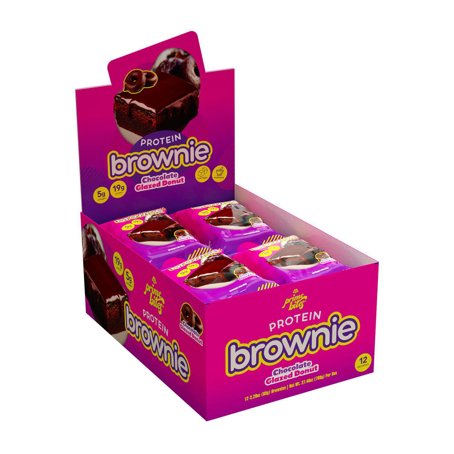 Protein Brownie - Chocolate Glazed Donut (12 Brownies)  | GNC