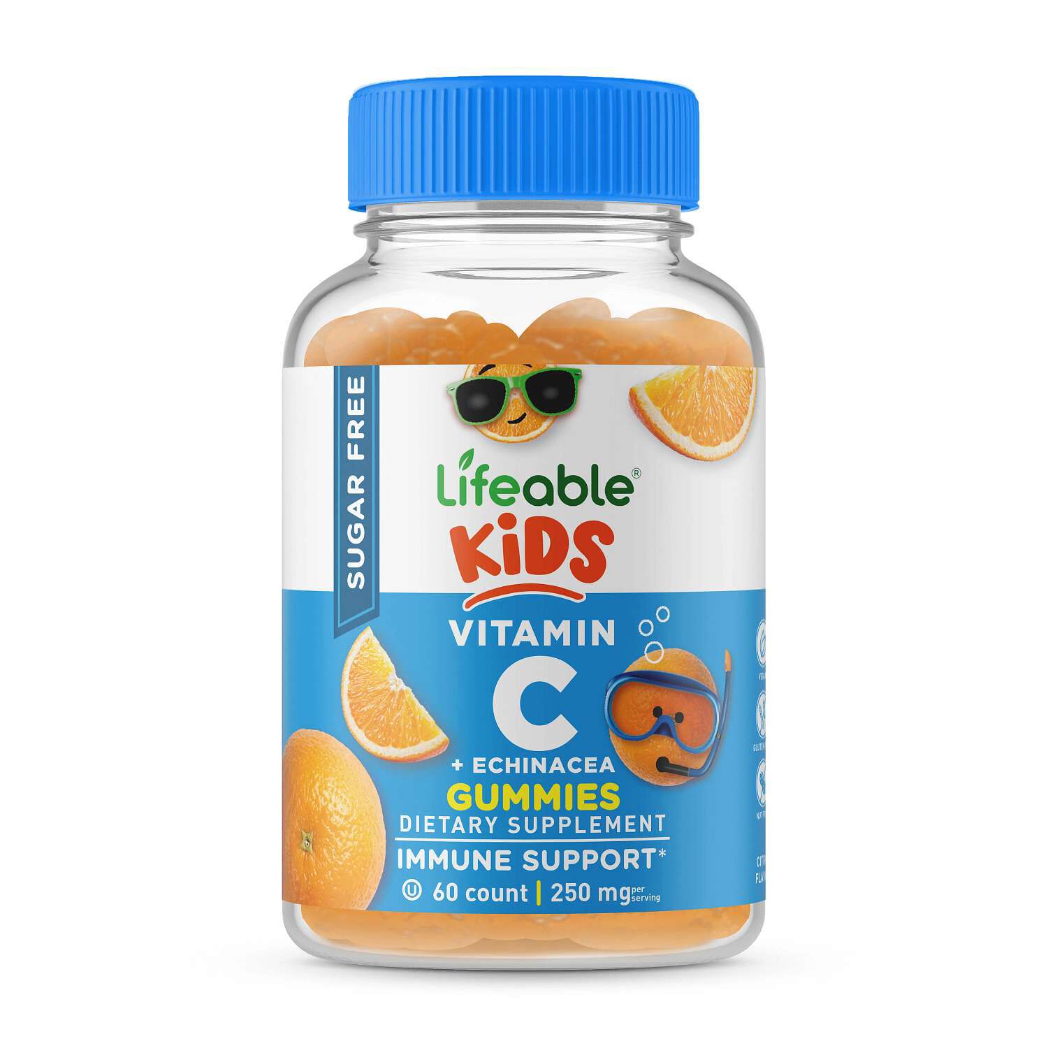 Kids Sugar Free Vitamin C 250mg - 60 Gummies (30 Servings)  | GNC