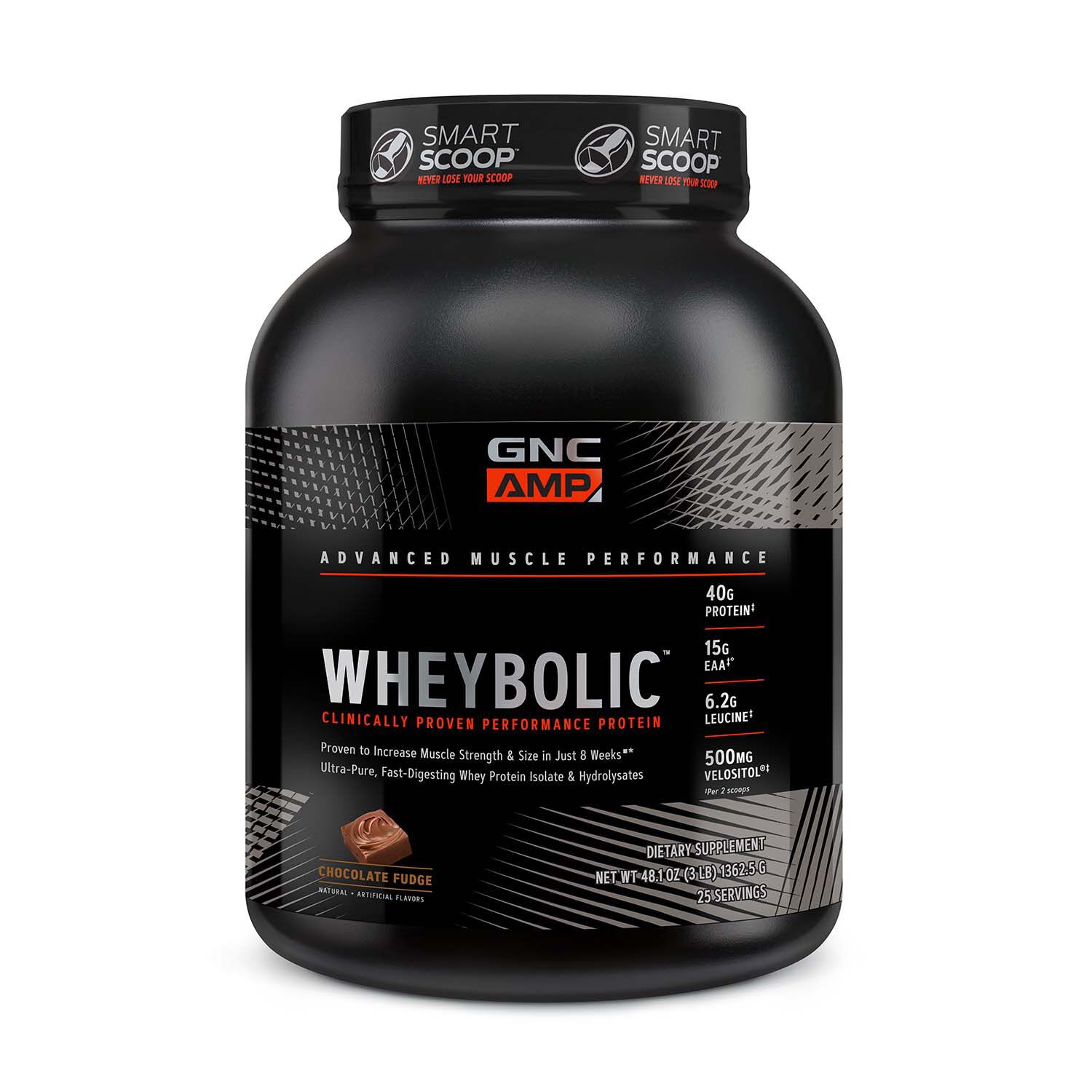 GNC AMP Wheybolic Whey Protein Powder Chocolate Fudge | GNC