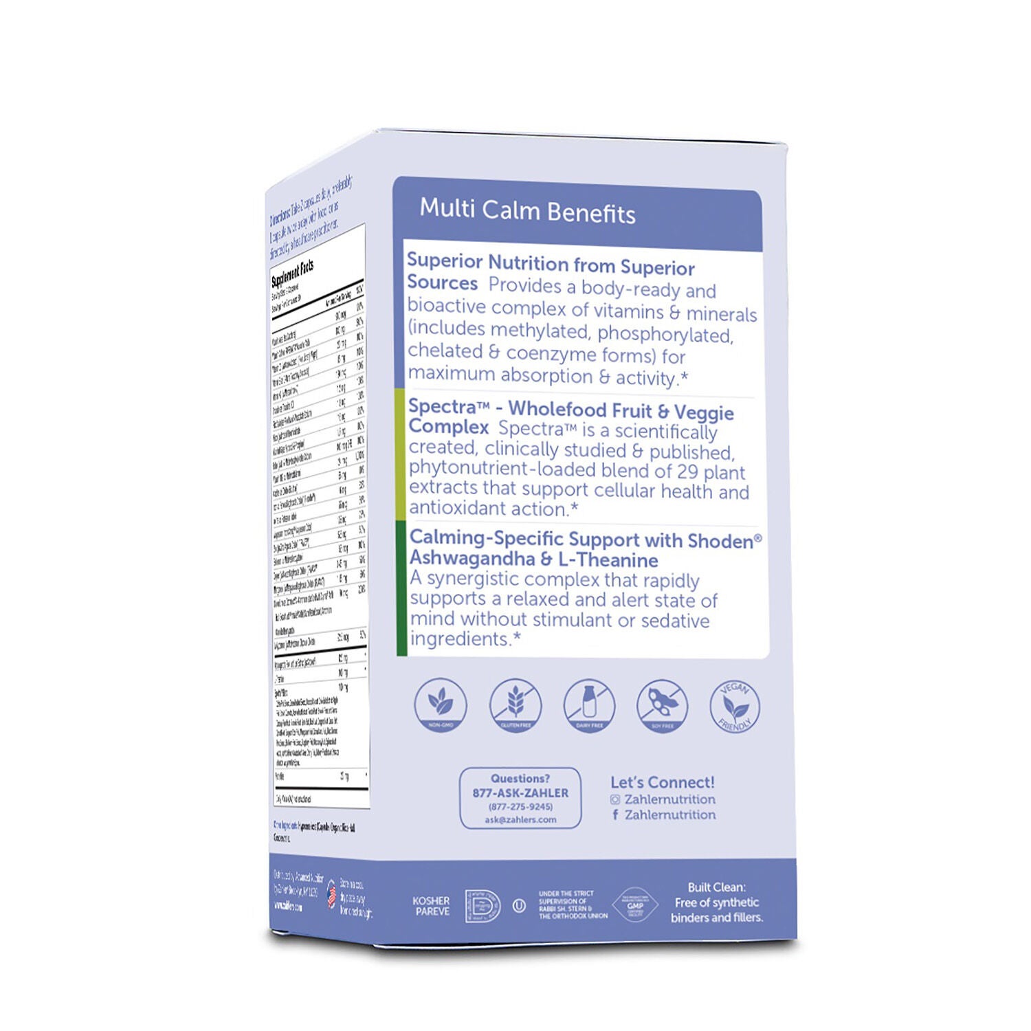 ZAHLER Multivitamin Calm Daily Multivitamin + Relaxation Support