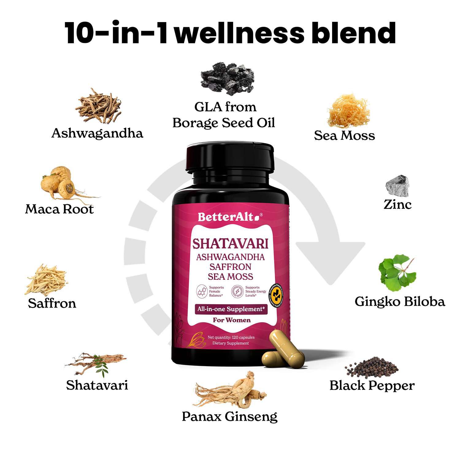 Shatavari - 120 Capsules (60 Servings)