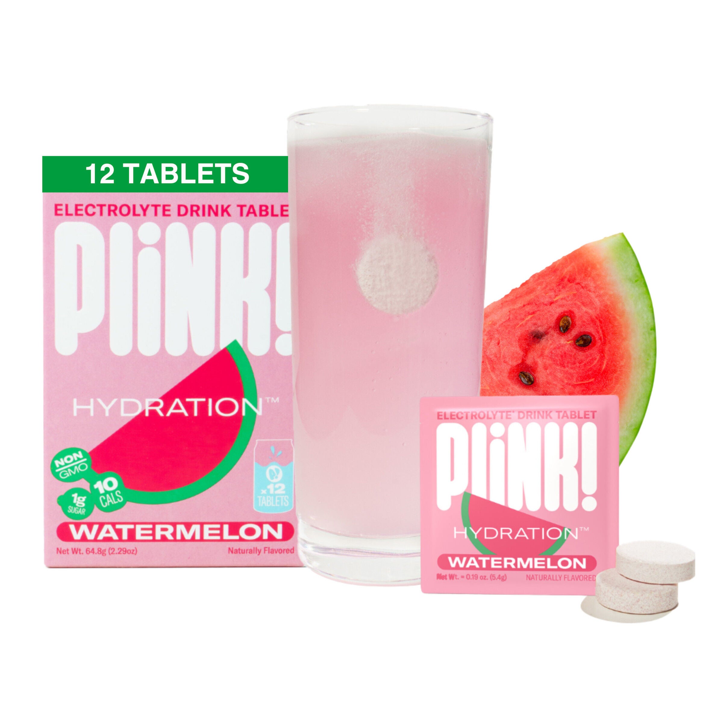 Electrolyte Drink Tablets - Watermelon - 12 Tablets (12 Servings)