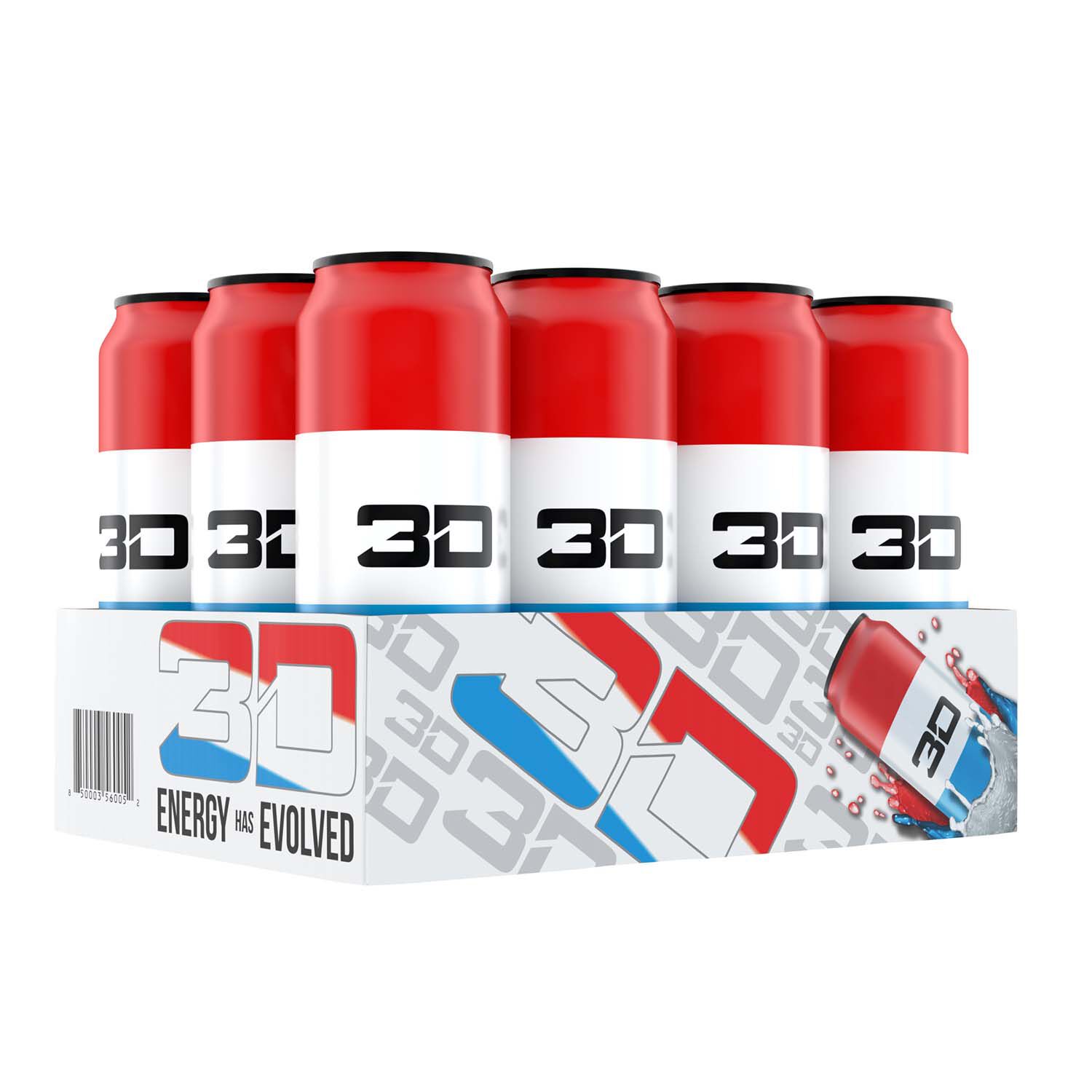 3d Energy Drink Red White And Blue Gnc