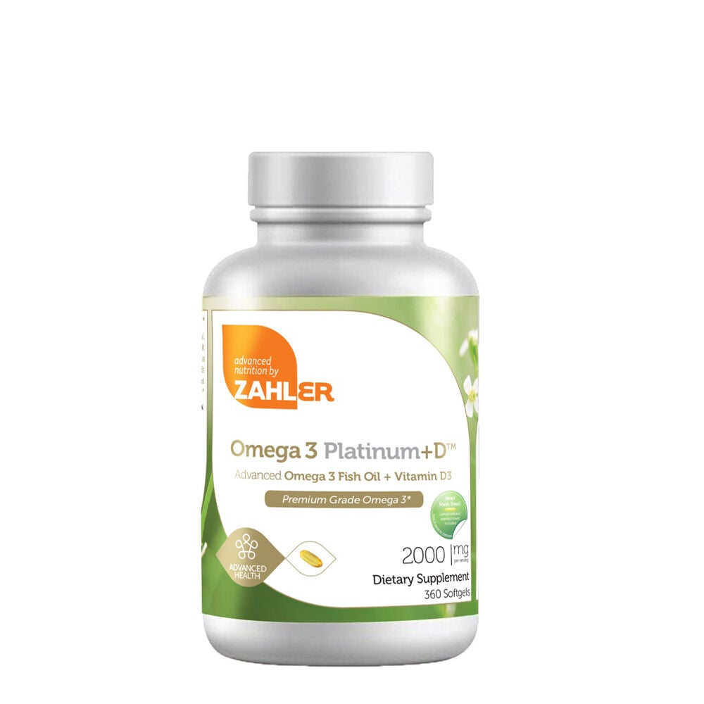 Omega 3 Platinum+D&trade; - 360 Softgels (180 Servings)  | GNC
