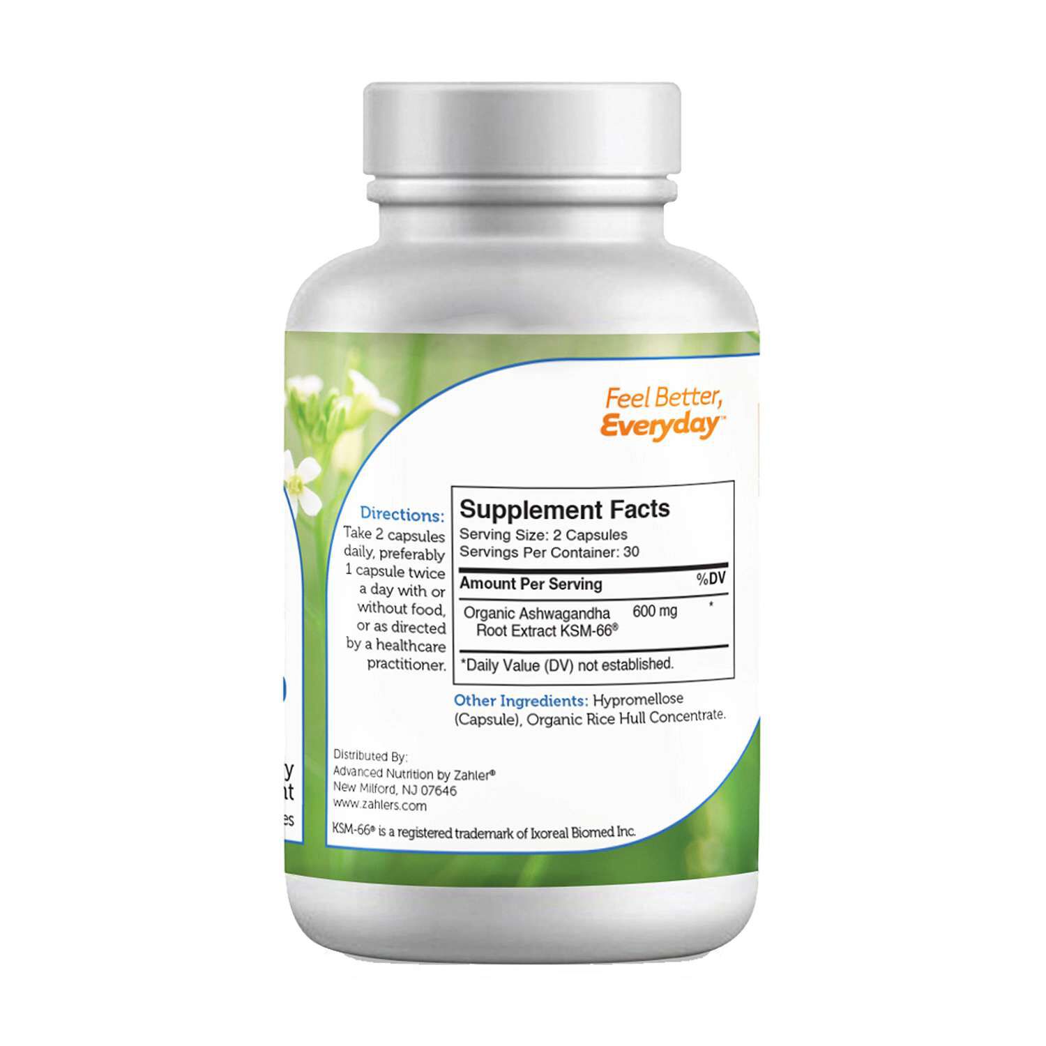 Ashwagandha 600mg - 60 Capsules (60 Servings)
