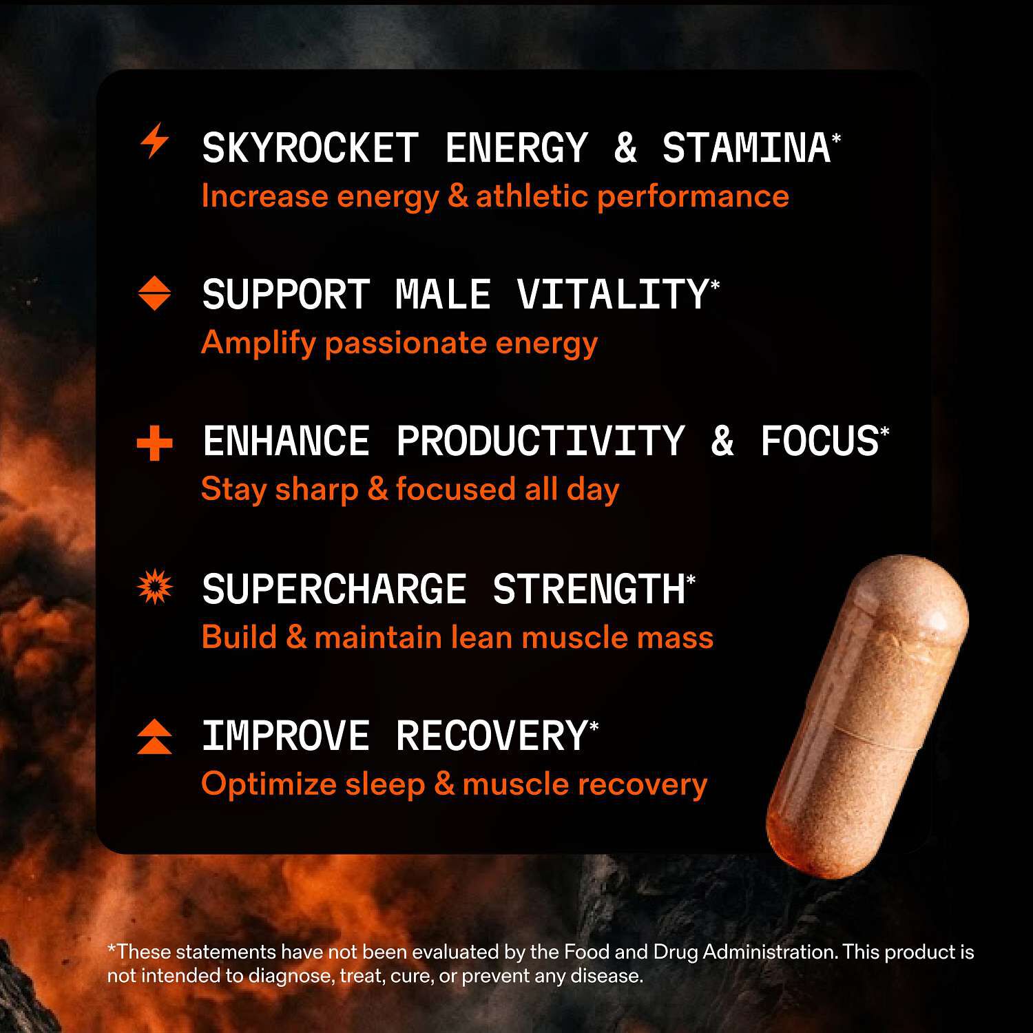 Natural Testosterone Support - 150 Capsules (30 Servings)  | GNC
