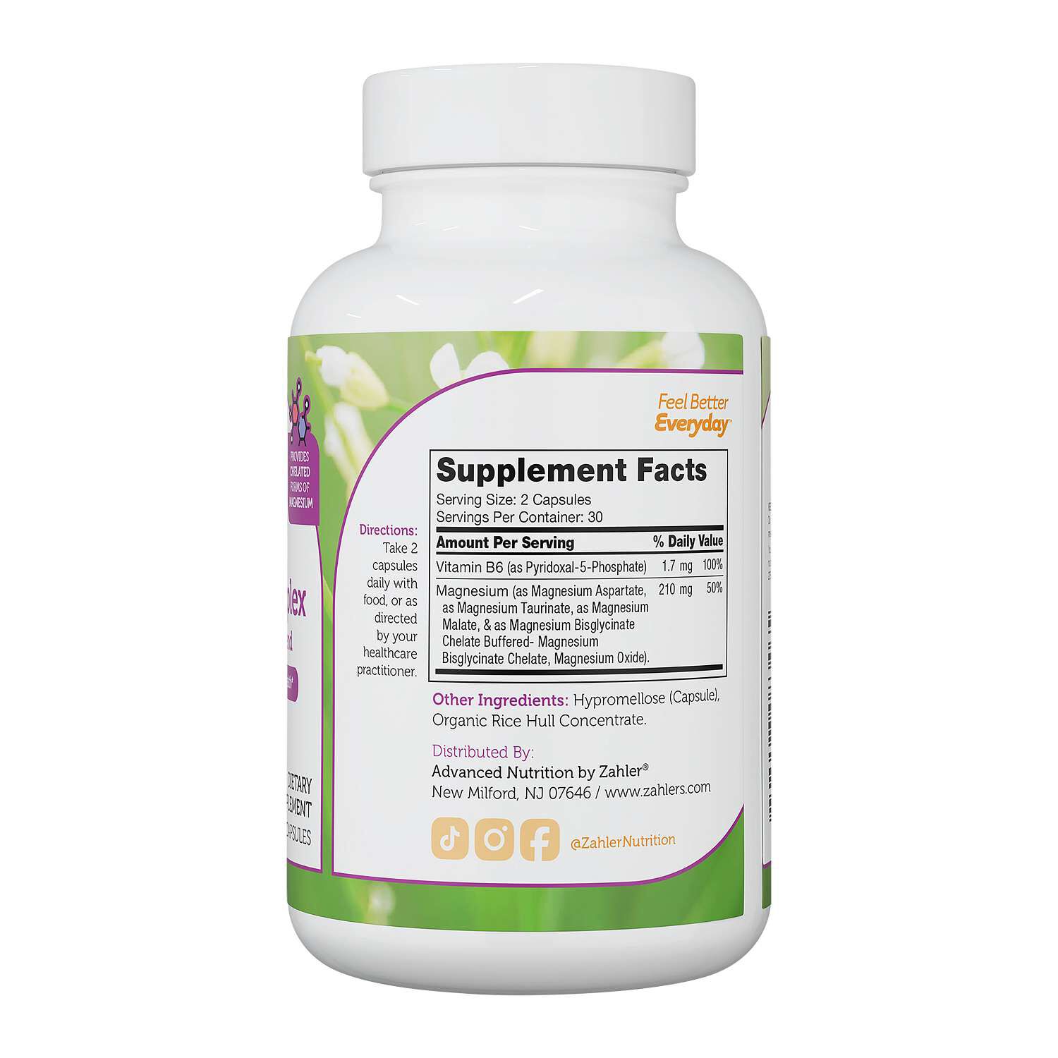 Magnesium Complex - 60 Capsules (30 Servings)  | GNC