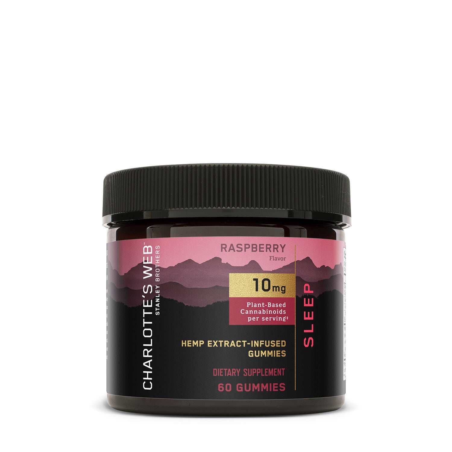 Hemp Extract-Infused Gummies - Raspberry - 60 Gummies