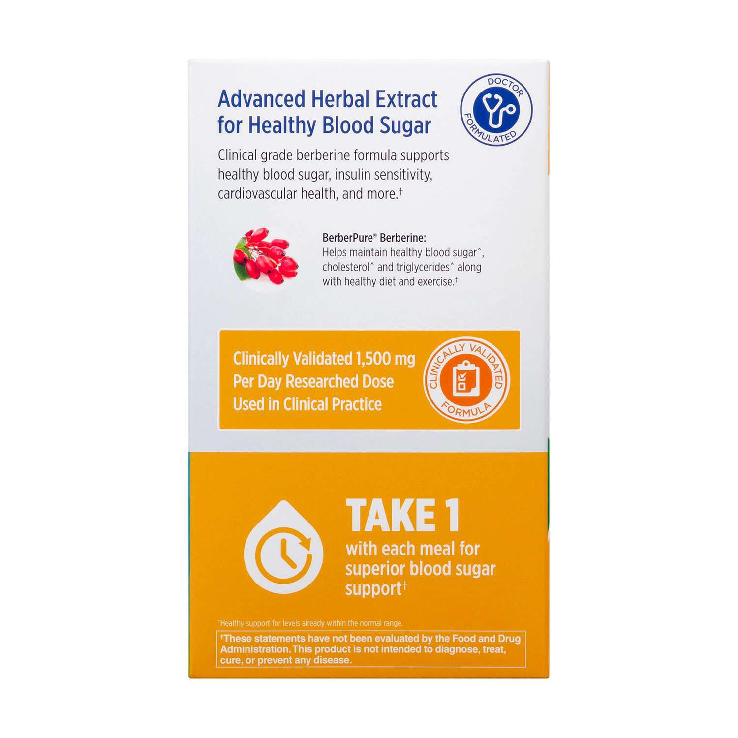 Berberine Clinical Grade - 90 Capsules (30 Servings)