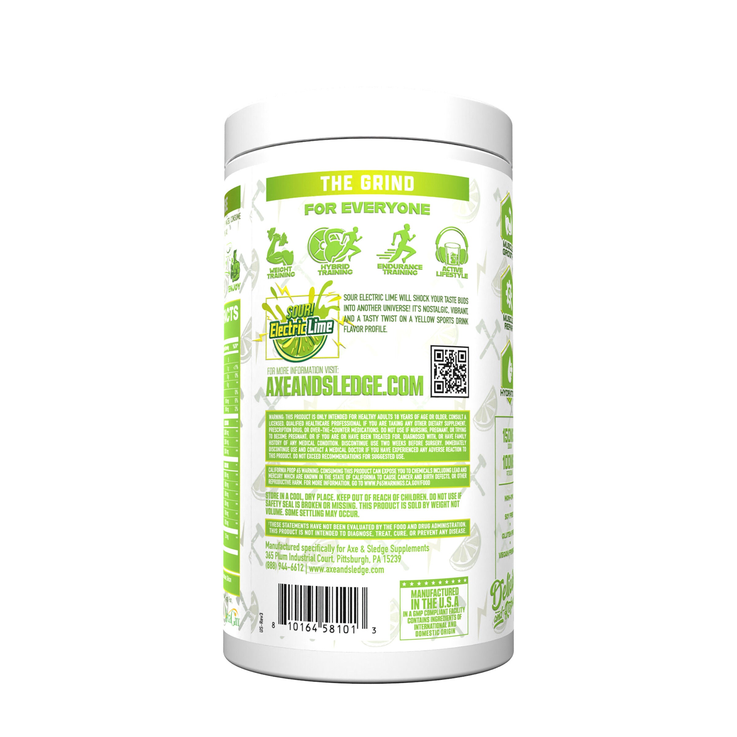 The Grind V2 - Sour Electric Lime (30 Servings)  | GNC