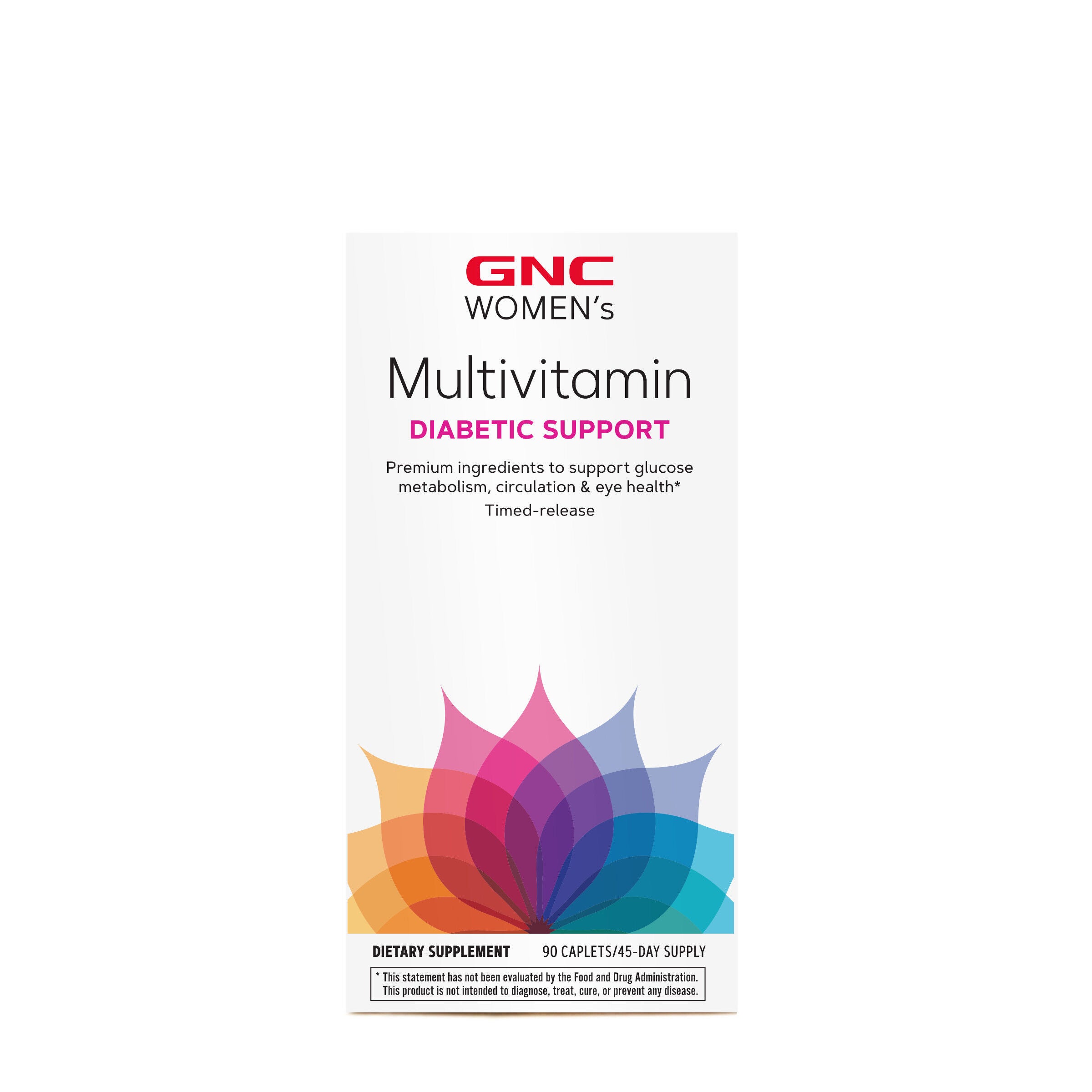 Multivitamin Diabetic Support - 90 Caplets (45 Servings) | GNC