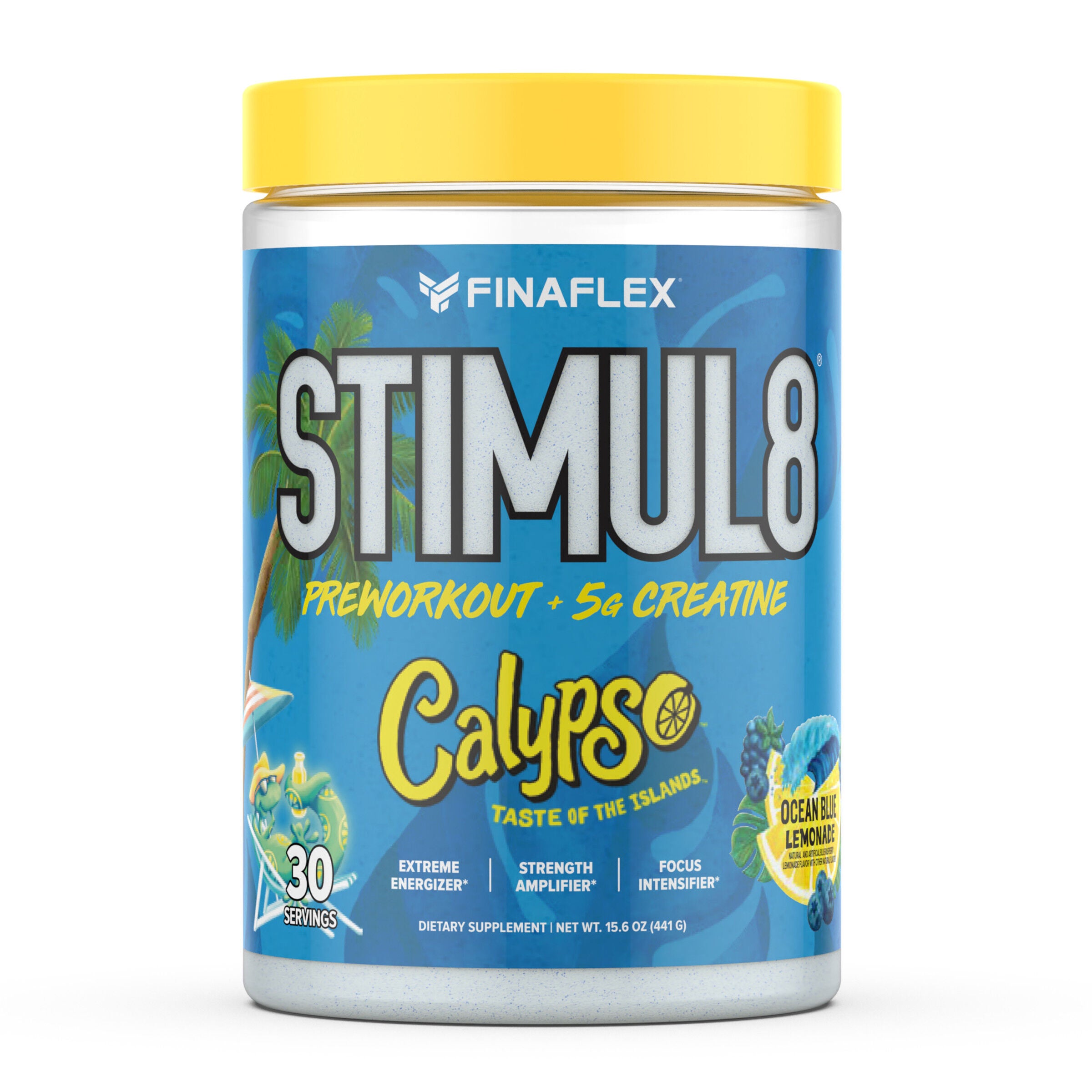 STIMUL8® Pre-Workout + Creatine - Calypso Ocean Blue Lemonade (30 Servings)
