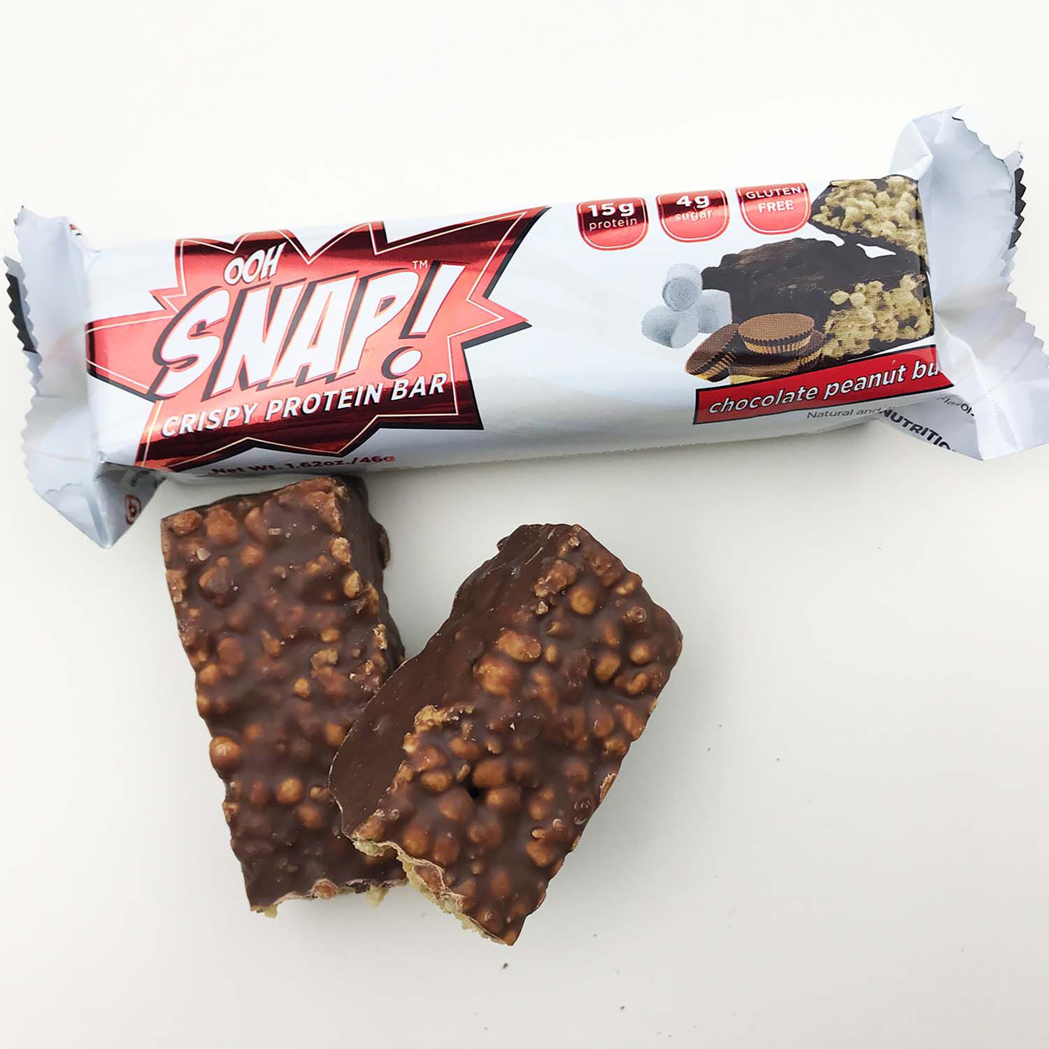 Ooh Snap™ Crispy Protein Bar Chocolate Peanut Butter GNC
