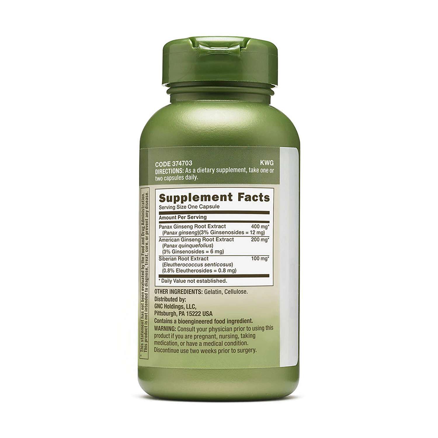 GNC Herbal Plus Triple Ginsa Ginseng Formula | GNC