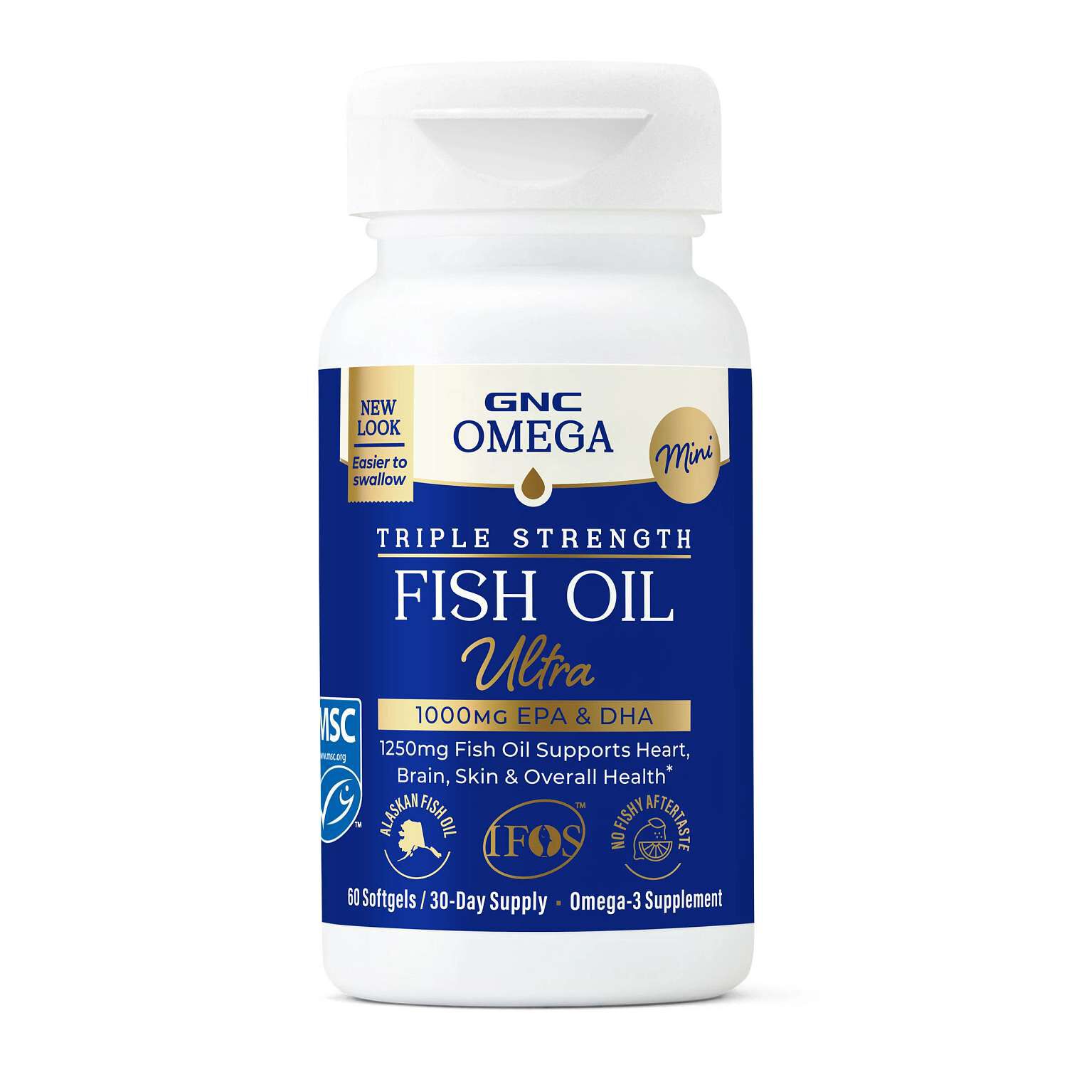 Triple Strength Fish Oil Ultra 1000mg - 60 Softgels (60 Servings)  | GNC