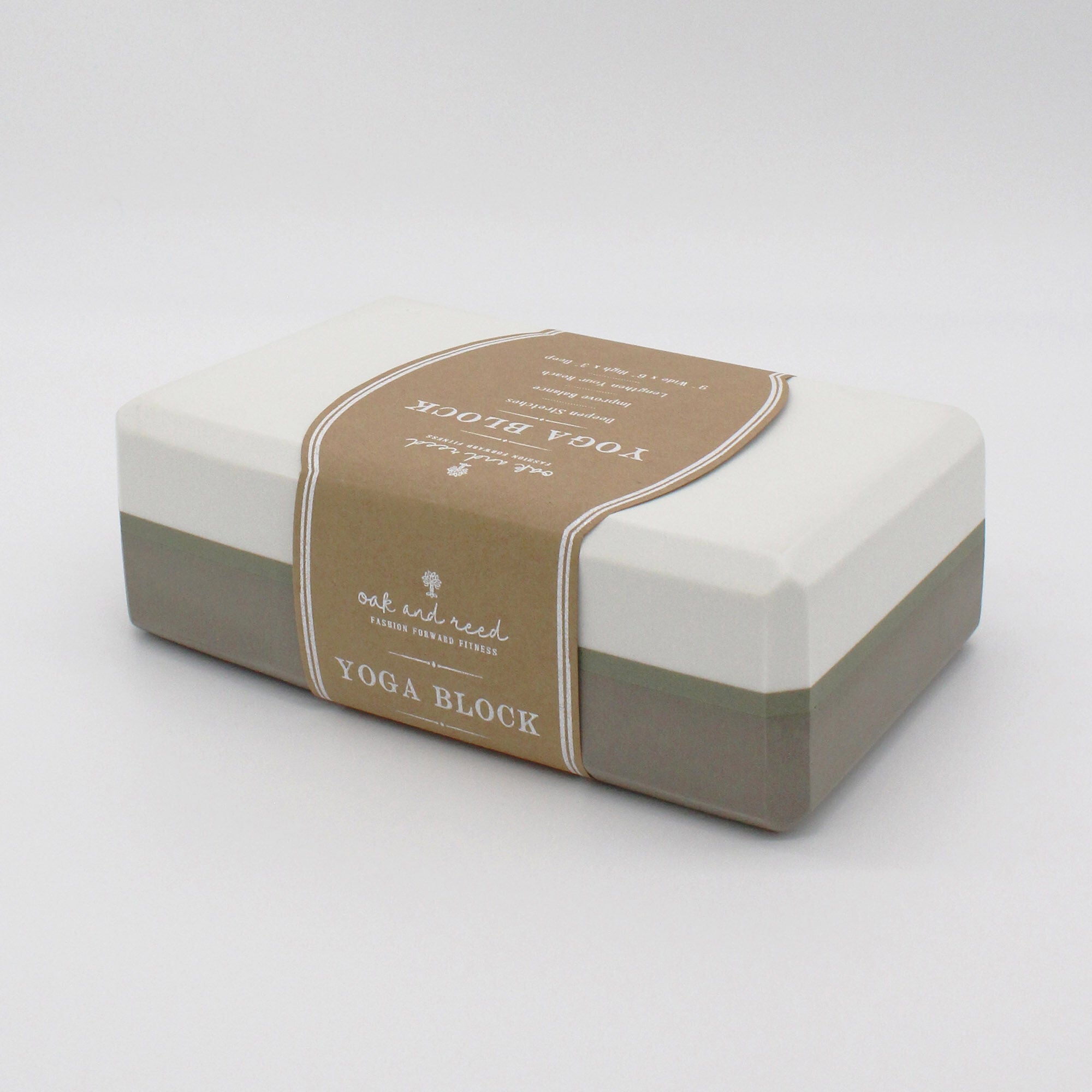 Colorblock Yoga Block - Moonrock/Sand  | GNC