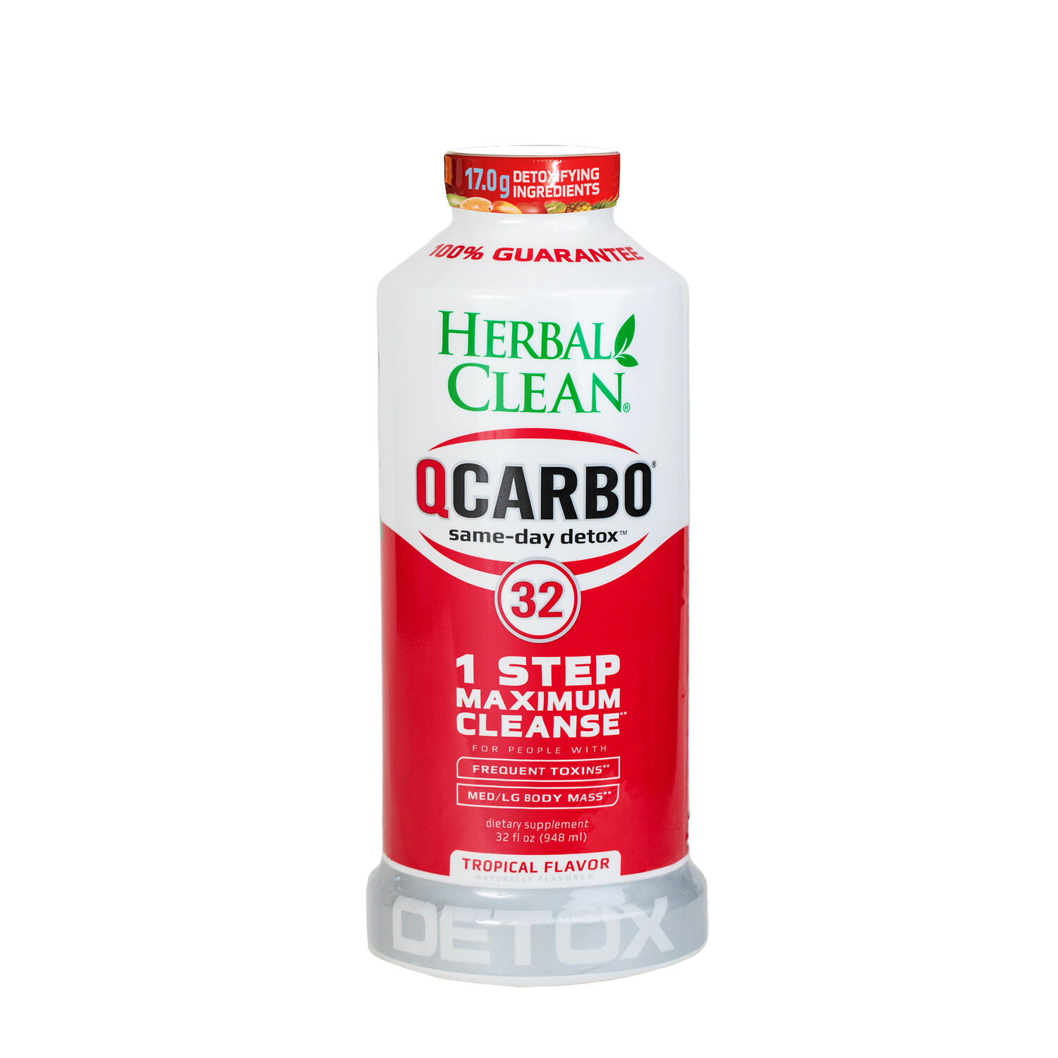 Detoxify Brand - Ready Clean Herbal Cleanse Tropical Fruit Flavor - 16 oz.  & 3 Marijuana THC At Home Urine Drug Dip Test Kits