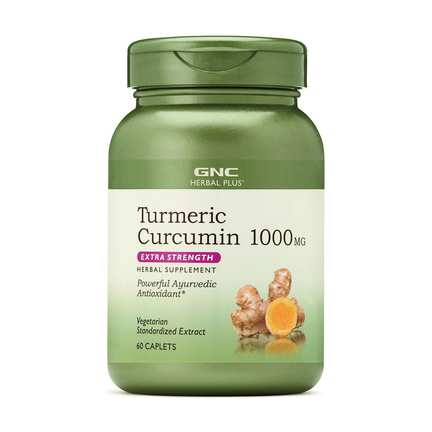 Turmeric Curcumin 1000mg Extra Strength - 60 Caplets (60 Servings)  | GNC