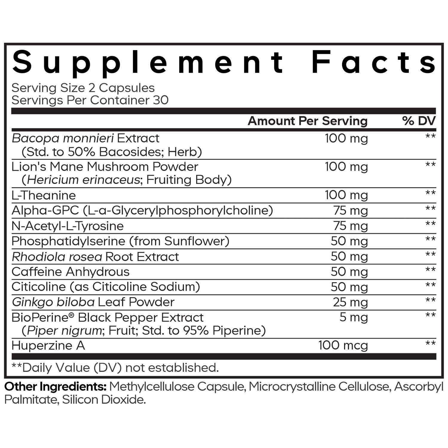 Amen Brain Memory - 60 Vegetable Capsules (30 Servings)  | GNC