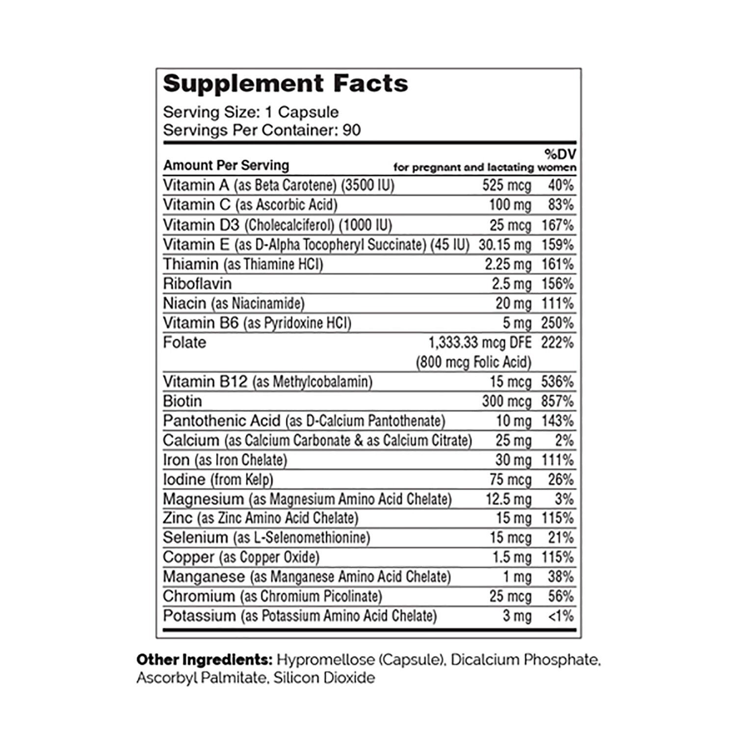 Total One Prenatal&trade; - 90 Capsules (90 Servings)  | GNC