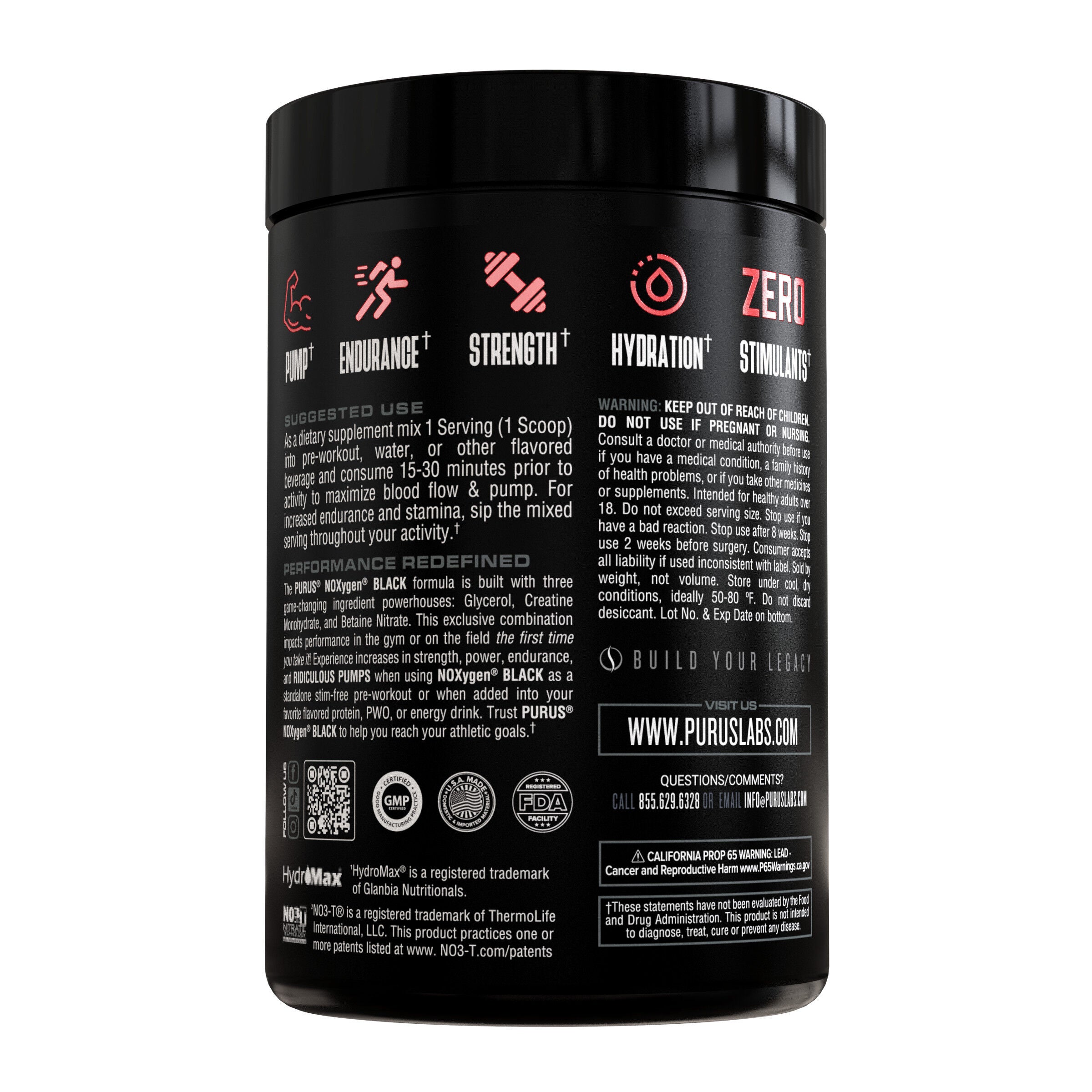 NOXygen Black - Unflavored (30 Servings)  | GNC