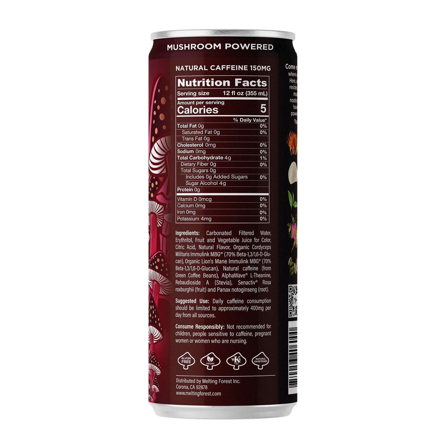 Melting Forest - Black Cherry Functional Energy - 12 fl oz (12
