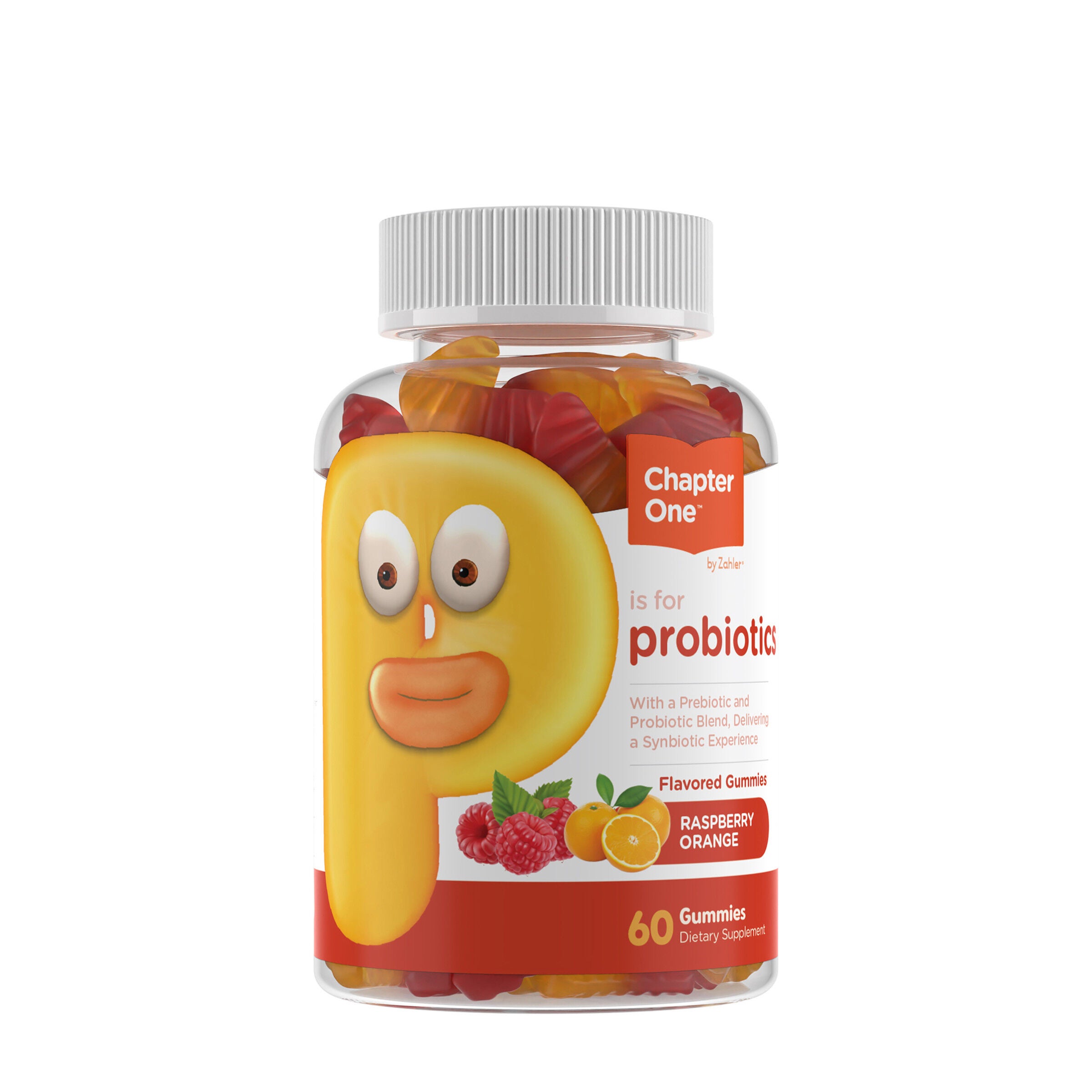 Chapter One&trade; P Is For Probiotics - Raspberry Orange - 60 Gummies (30 Servings)  | GNC