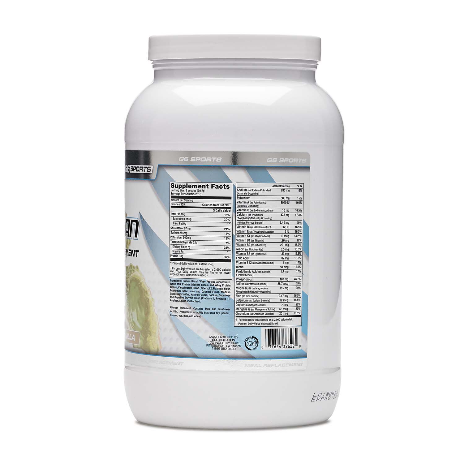 G6 Sports Super-Lean - Vanilla - 2 lb.