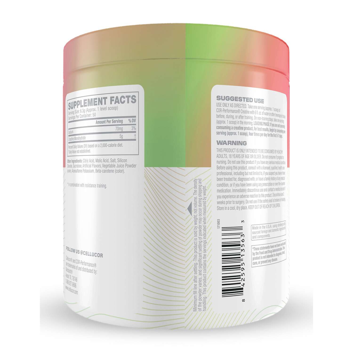 COR-Performance Creatine - Watermelon (50 Servings)