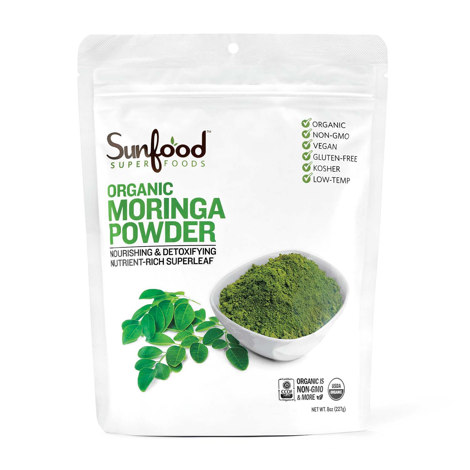 Sunfood Super Foods Organic Moringa Powder Gnc