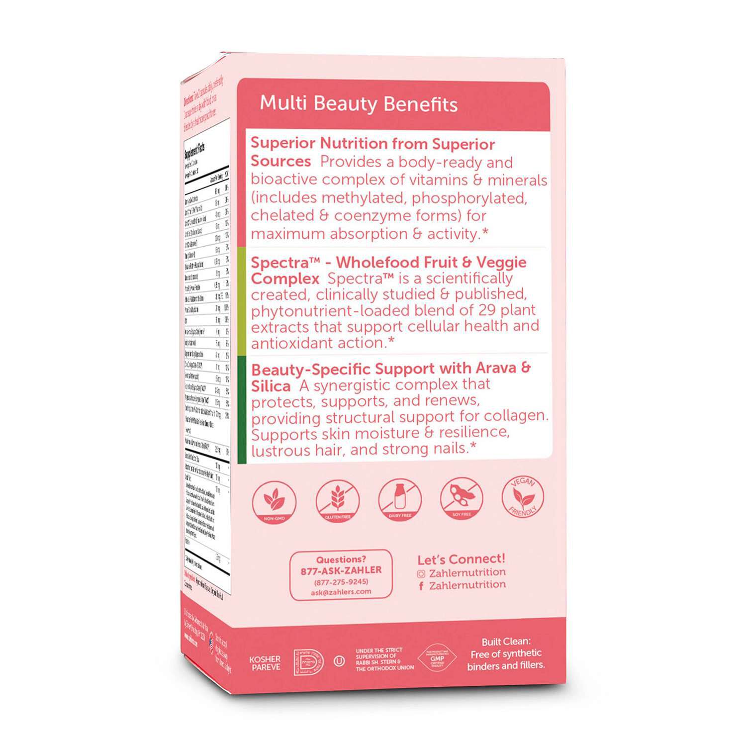 ZAHLER Multivitamin Beauty Daily Multivitamin + Hair, Skin &amp; Nails Support