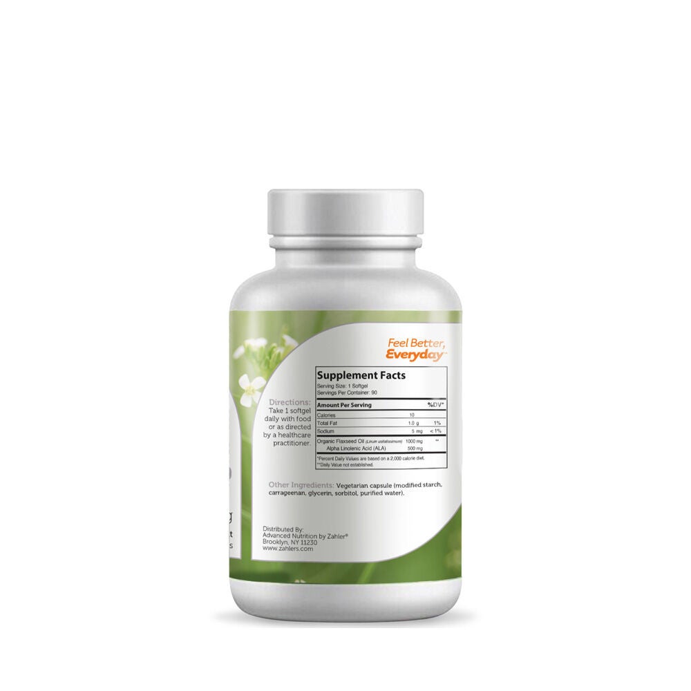 Flaxseed Oil 1000mg - 90 Softgels (90 Servings)  | GNC